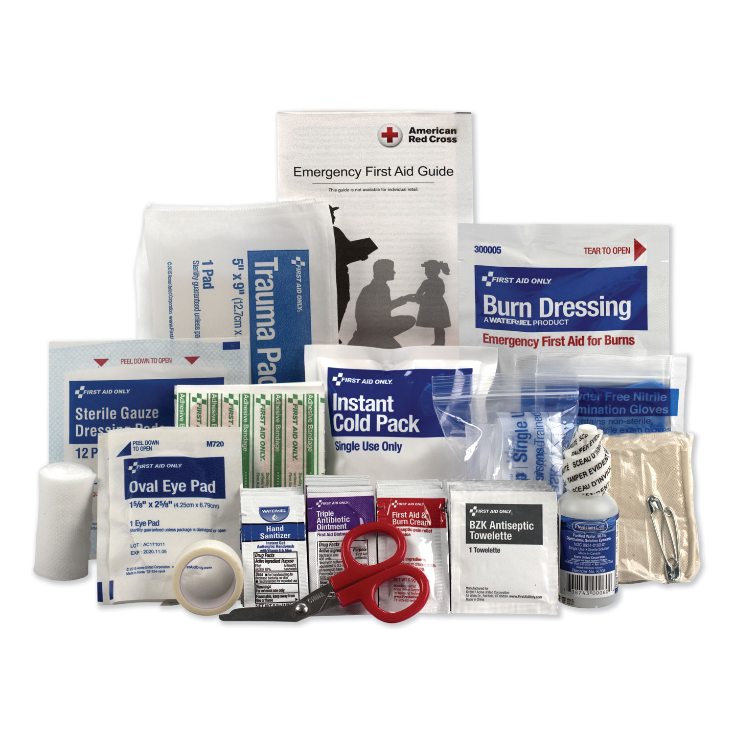  First Aid Only 90782 10 Person ANSI Class A Refill, 71 Pieces (FAO90782) 