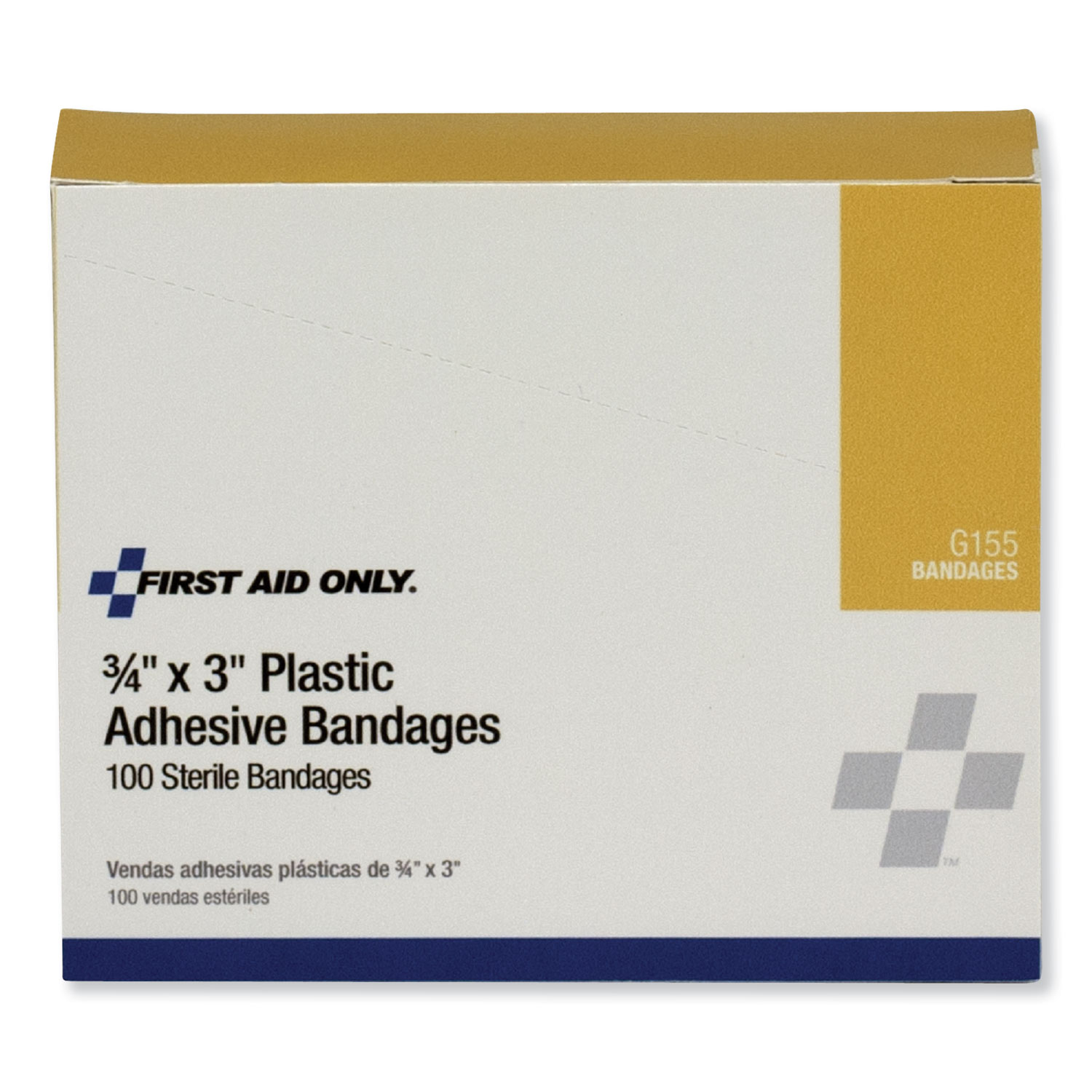 First Aid Plastic Bandages, 3/4