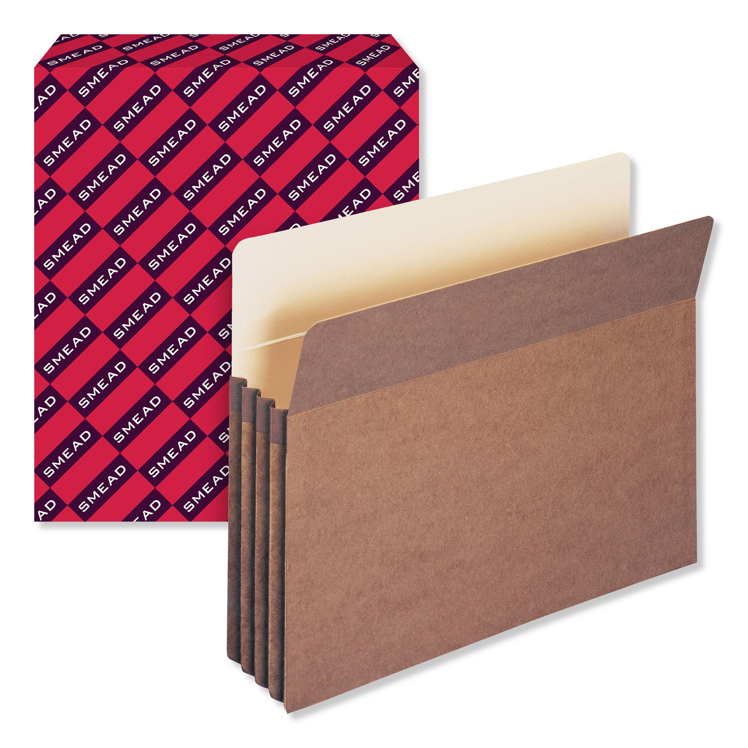 Redrope Drop Front File Pockets, 3.5″ Expansion, Letter Size, Redrope, 25/Box