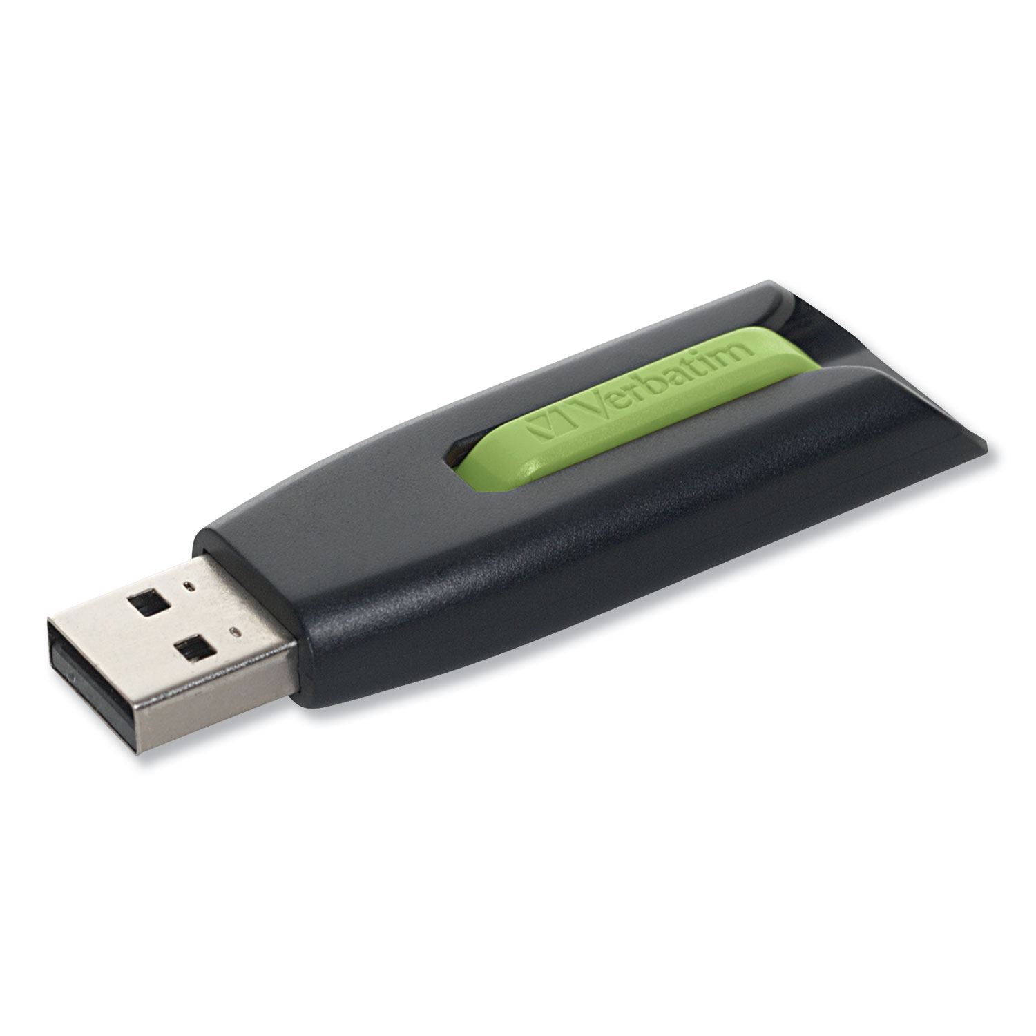  Verbatim 49177 Store 'n' Go V3 USB 3.0 Drive, 16 GB, Black/Green (VER49177) 