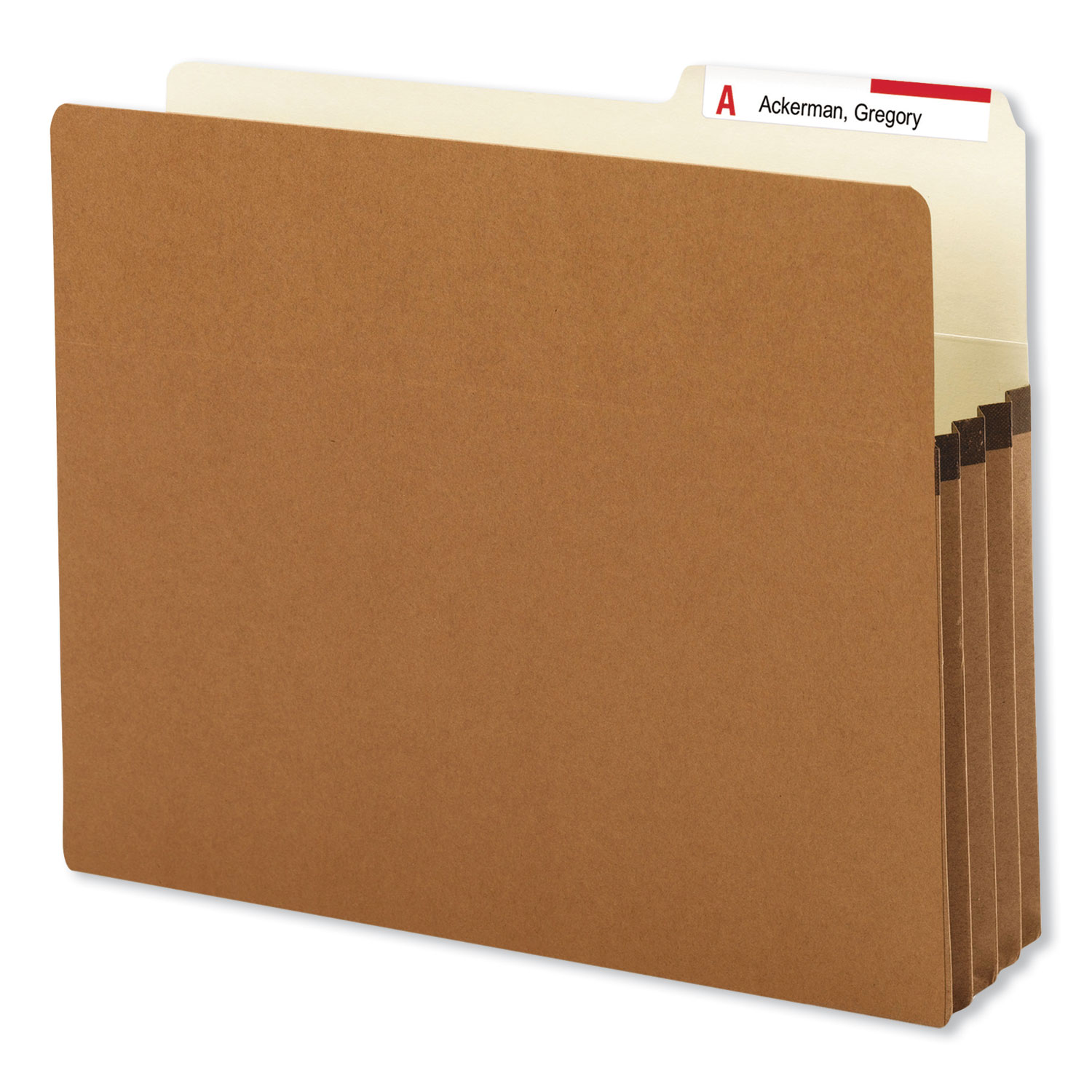  Smead 73088 Redrope Drop Front File Pockets, 3.5 Expansion, Letter Size, Redrope, 25/Box (SMD73088) 