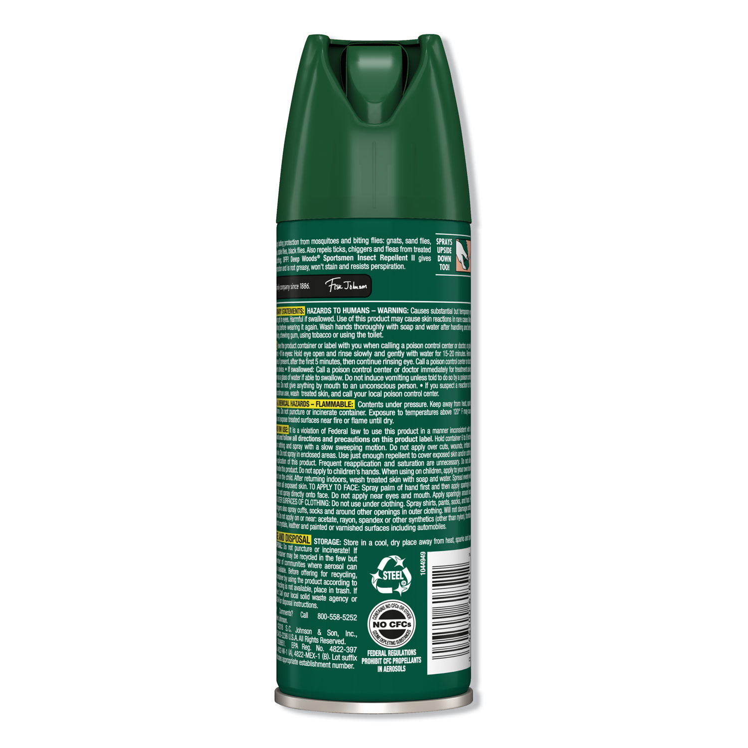 Deep Woods Sportsmen Insect Repellent, 6 oz Aerosol, 12/Carton