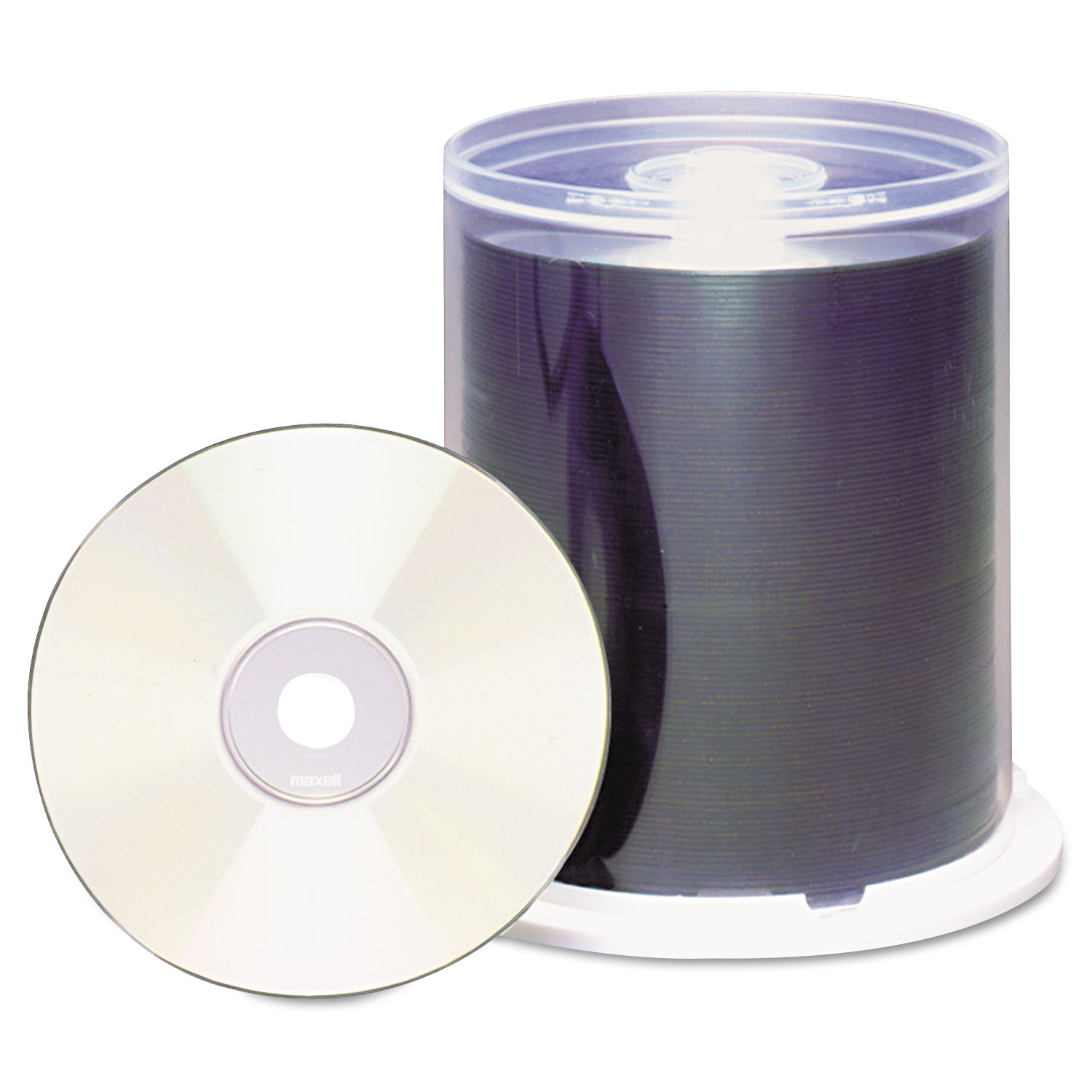 CD-R Discs, 700MB/80 min, 48x, Spindle, Printable Matte White, 100/Pack
