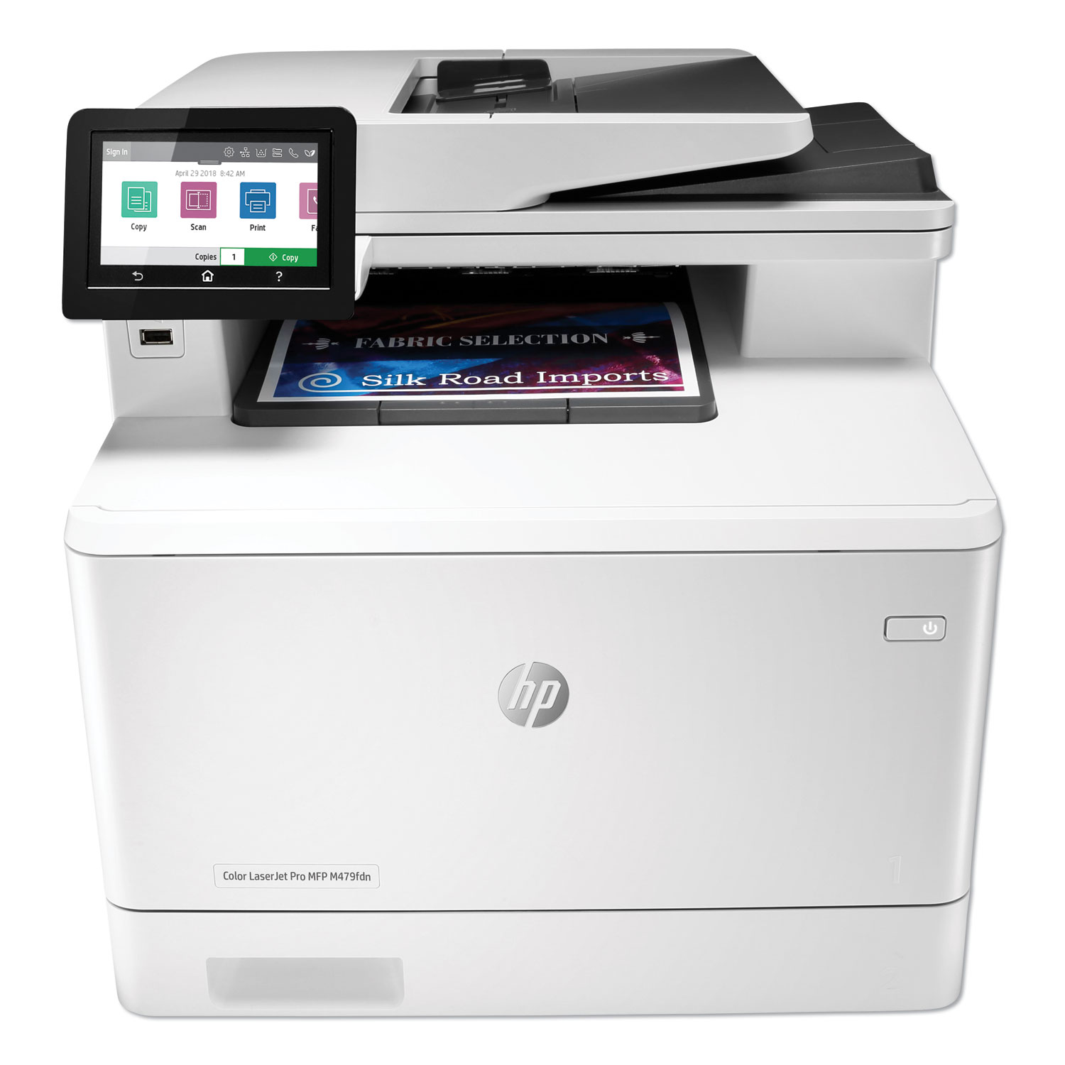 HP W1A79A#BGJ Color LaserJet Pro MFP M479fdn Multifunction Laser Printer, Copy/Fax/Print/Scan (HEWW1A79A) 