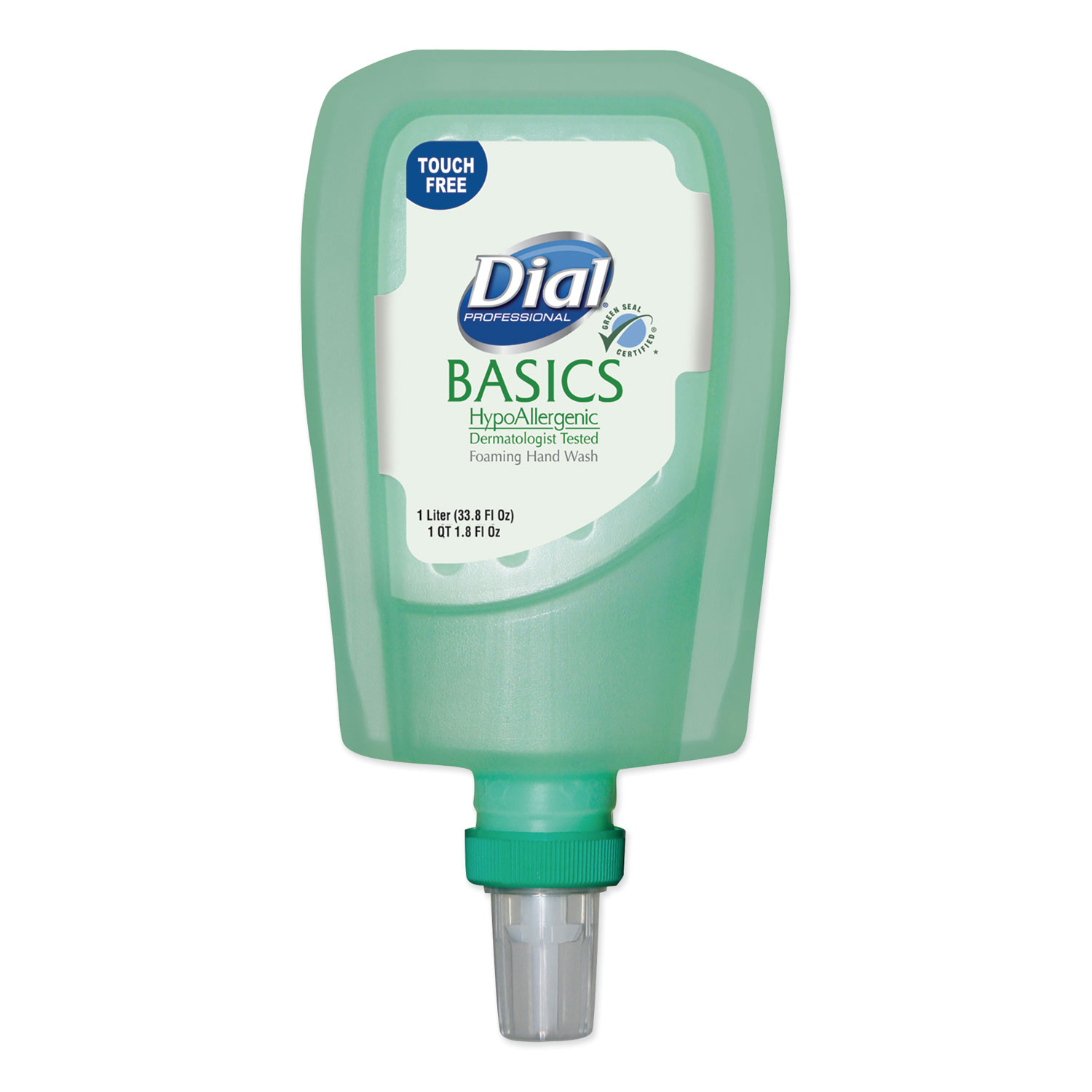  Dial 16722EA FIT Basics Hypoallergenic Foaming Hand Wash Universal Touch Free Refill, Honeysuckle, 1 L Refill (DIA16722EA) 