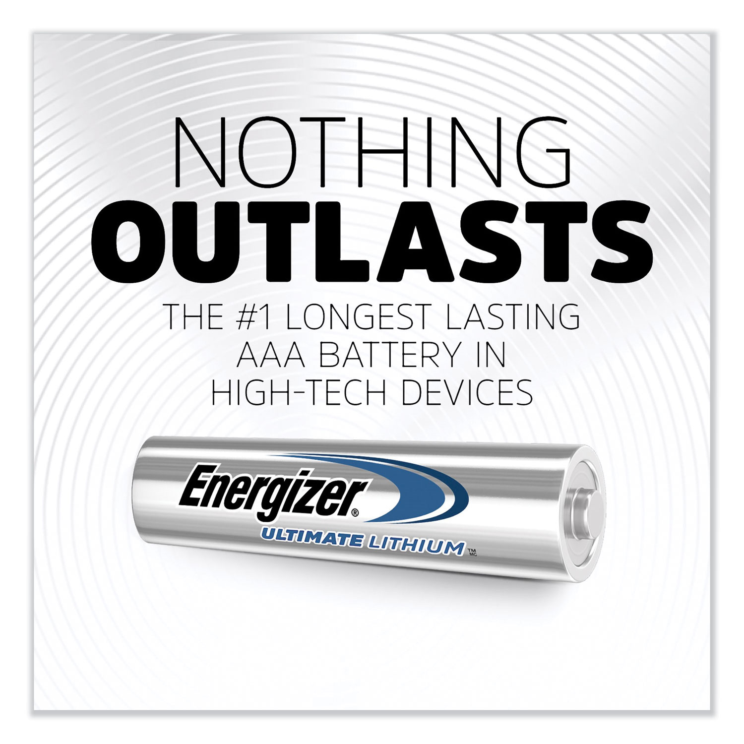 Ultimate Lithium AAA Batteries, 1.5V, 4/Pack