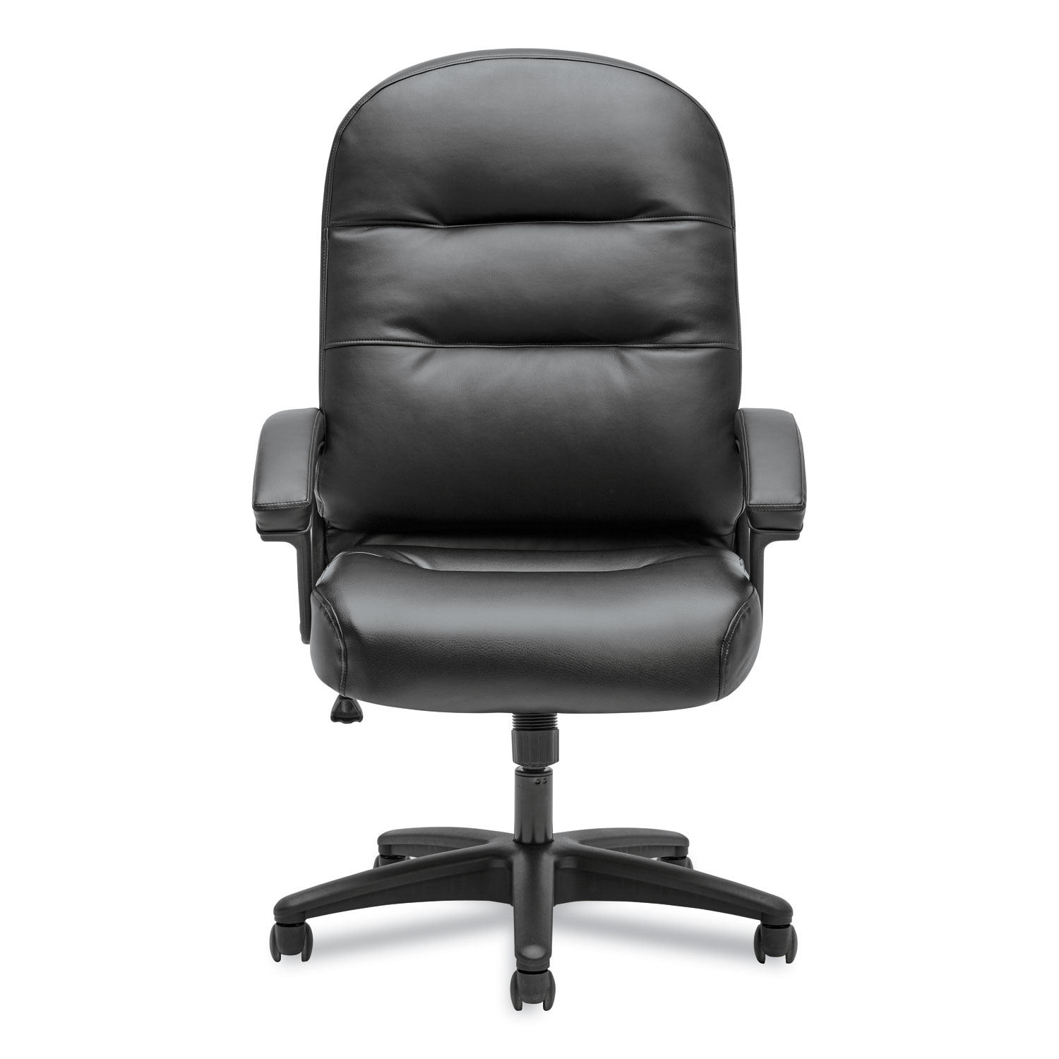  HON H2095.H.PWST11.T Pillow-Soft 2090 Series Executive High-Back Swivel/Tilt Chair, Supports up to 250 lbs., Black Seat/Black Back, Black Base (HON2095HPWST11T) 