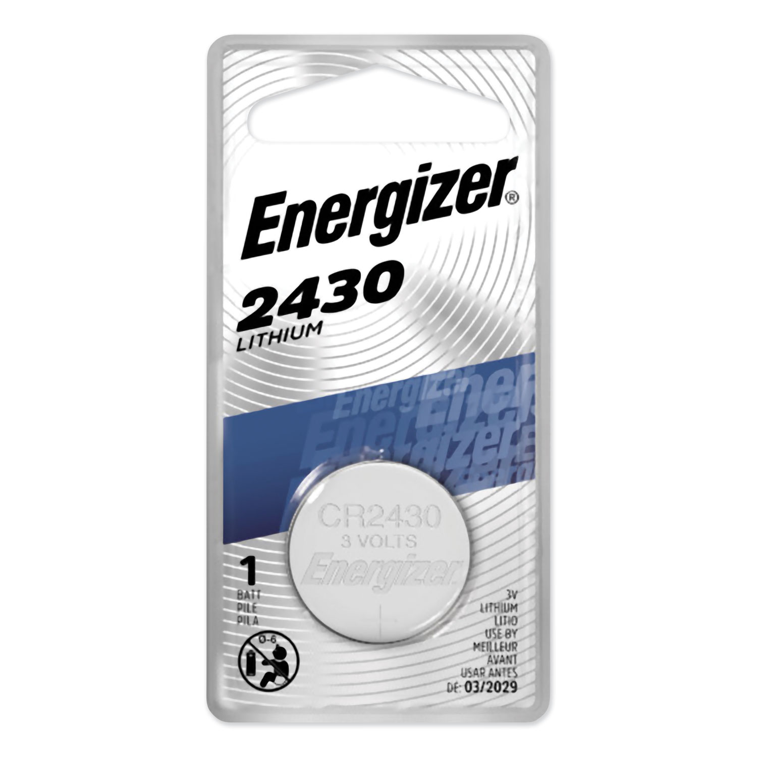  Energizer ECR2430BP 2430 Lithium Coin Battery, 3V (EVEECR2430BP) 