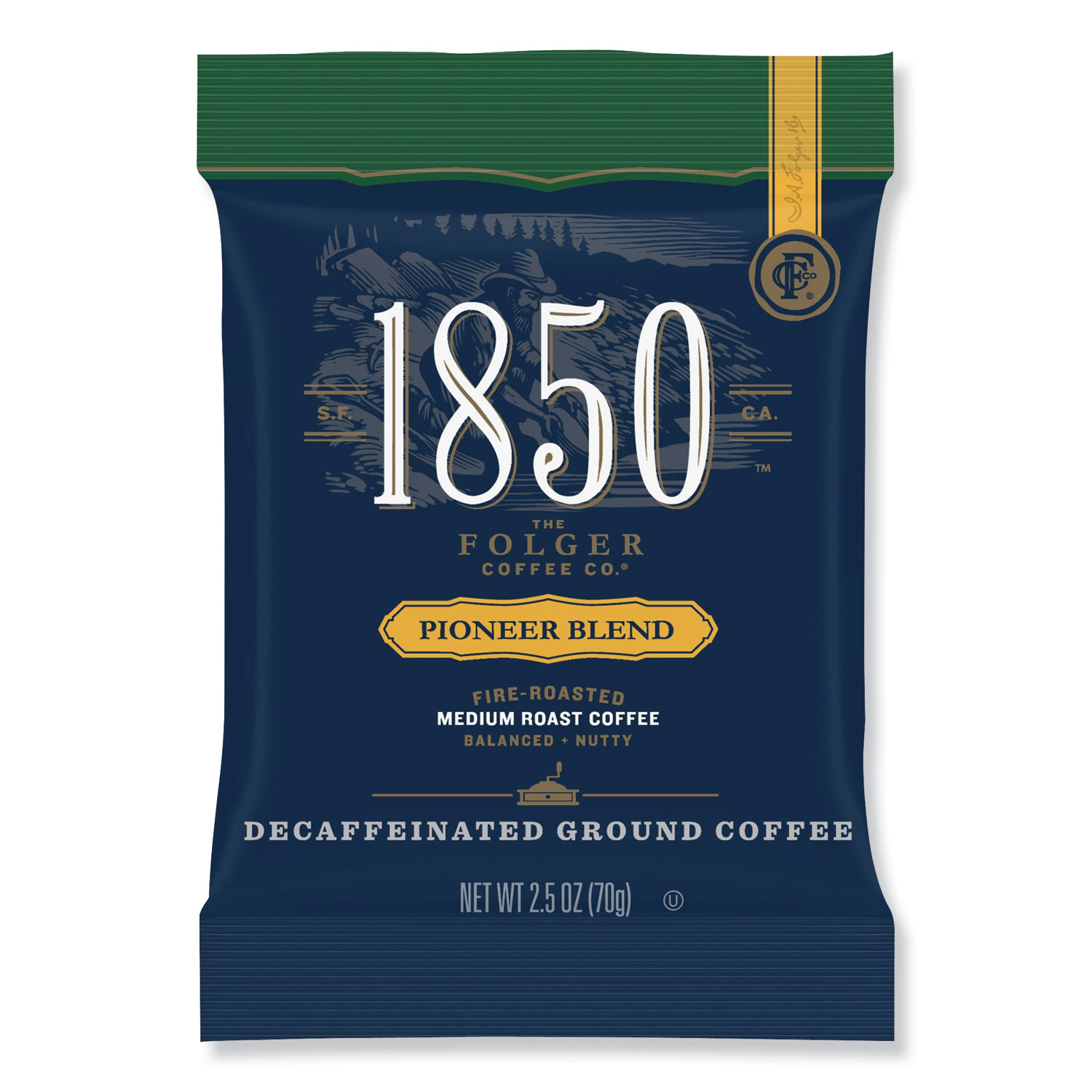  Folgers 21513 Coffee Fraction Packs, Pioneer Blend Decaf, Medium Roast, 2.5 oz Pack, 24 Packs/Carton (FOL21513) 