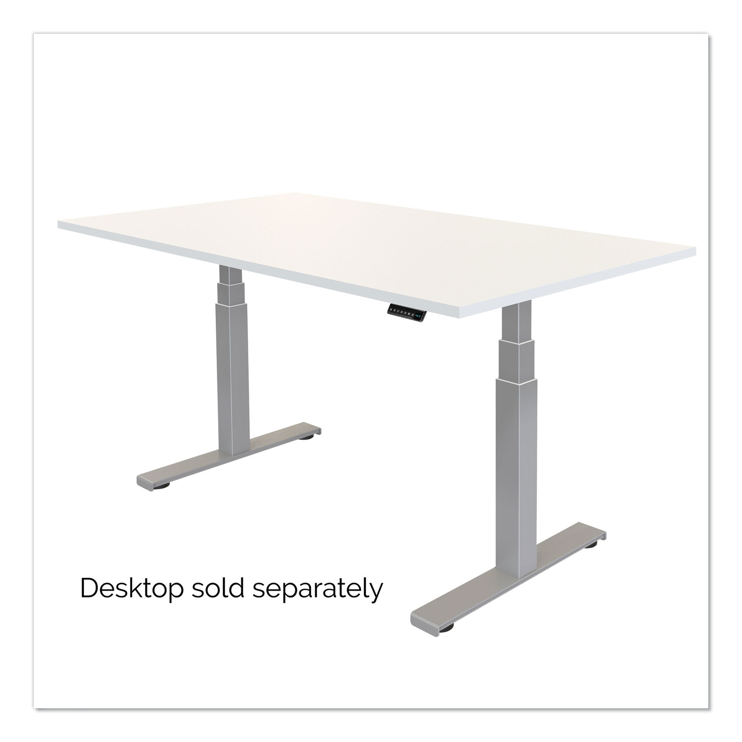  Fellowes 9682001 Cambio Height Adjustable Desk Base (Base Only), 72w x 30d x 50.25h, Silver (FEL9682001) 