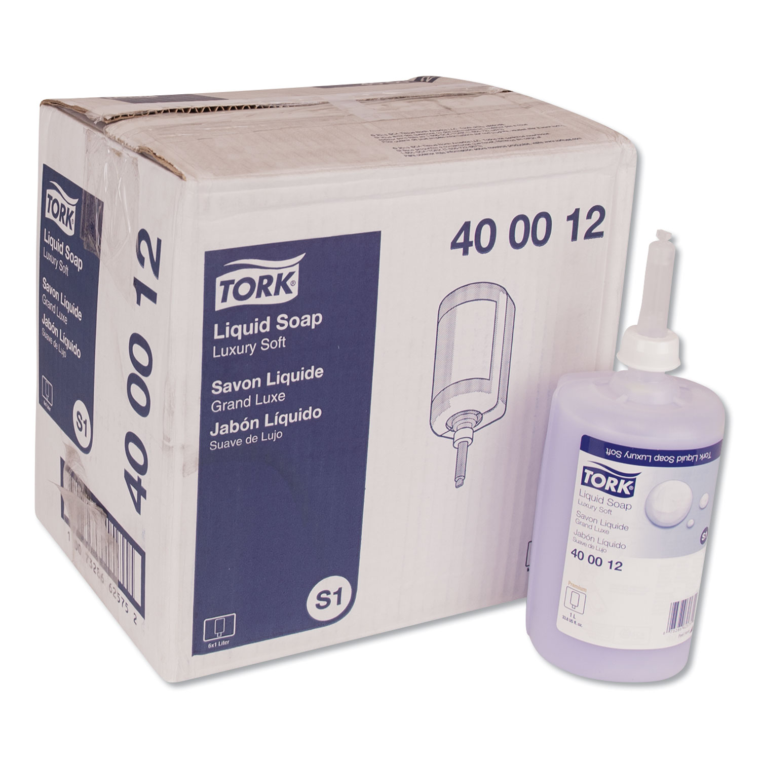  Tork 400012 Premium Luxury Soap, Soft Rose, 1 L, 6/Carton (TRK400012) 
