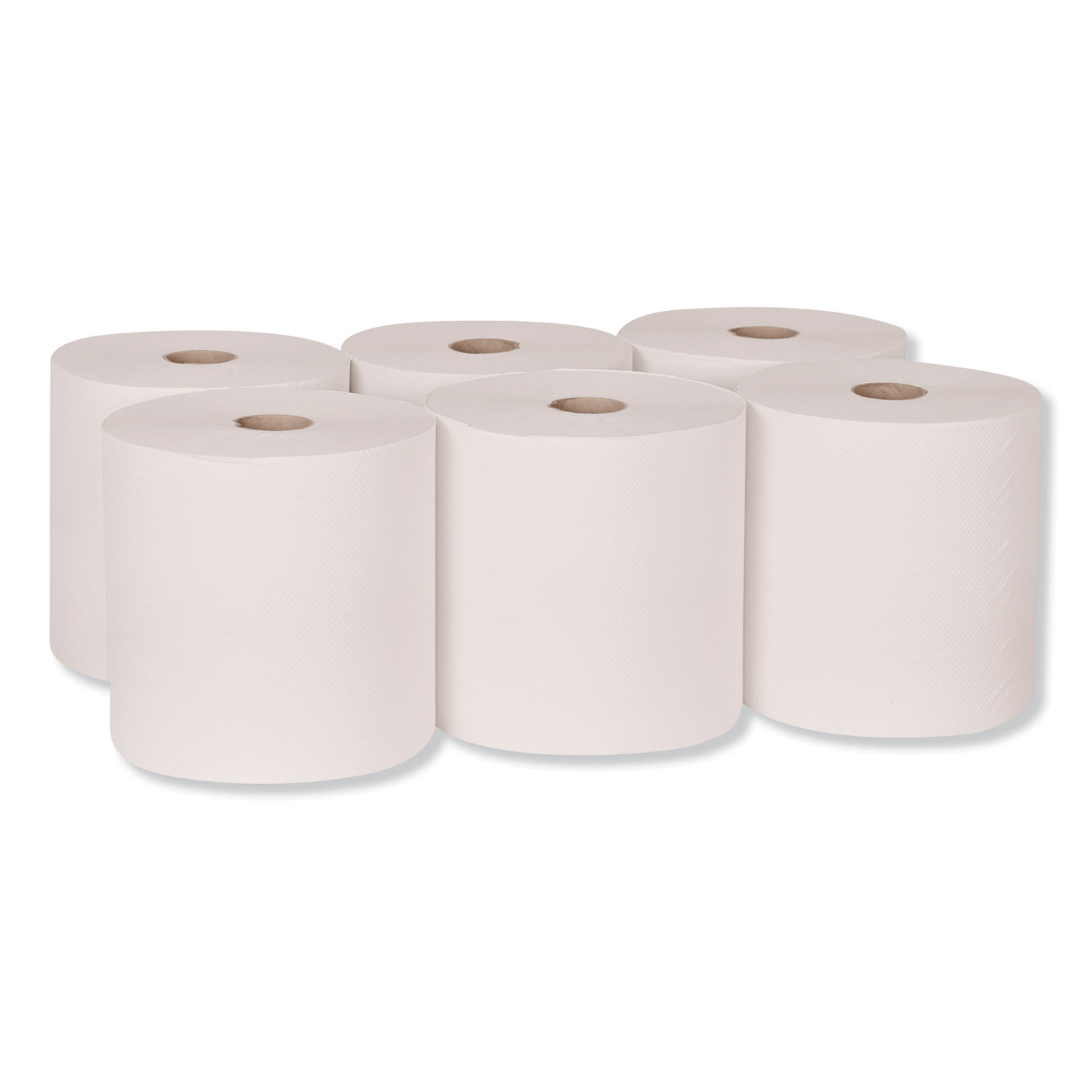 Paper Wiper Roll Towel, 1-Ply, 7.68 x 1,150 ft, White, 4 Rolls/Carton -  mastersupplyonline