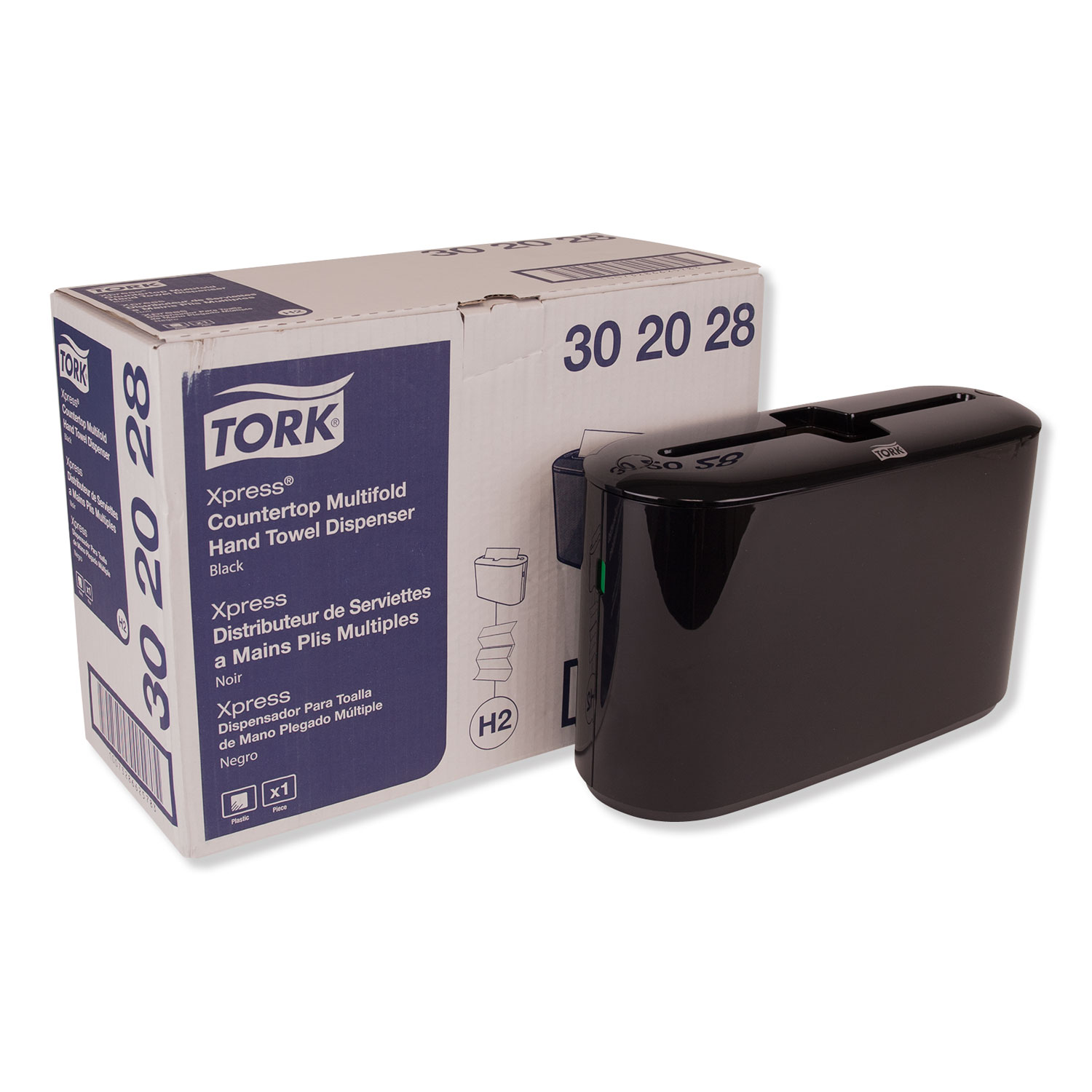  Tork 302028 Xpress Countertop Towel Dispenser, 12.68 x 4.56 x 7.92, Black (TRK302028) 