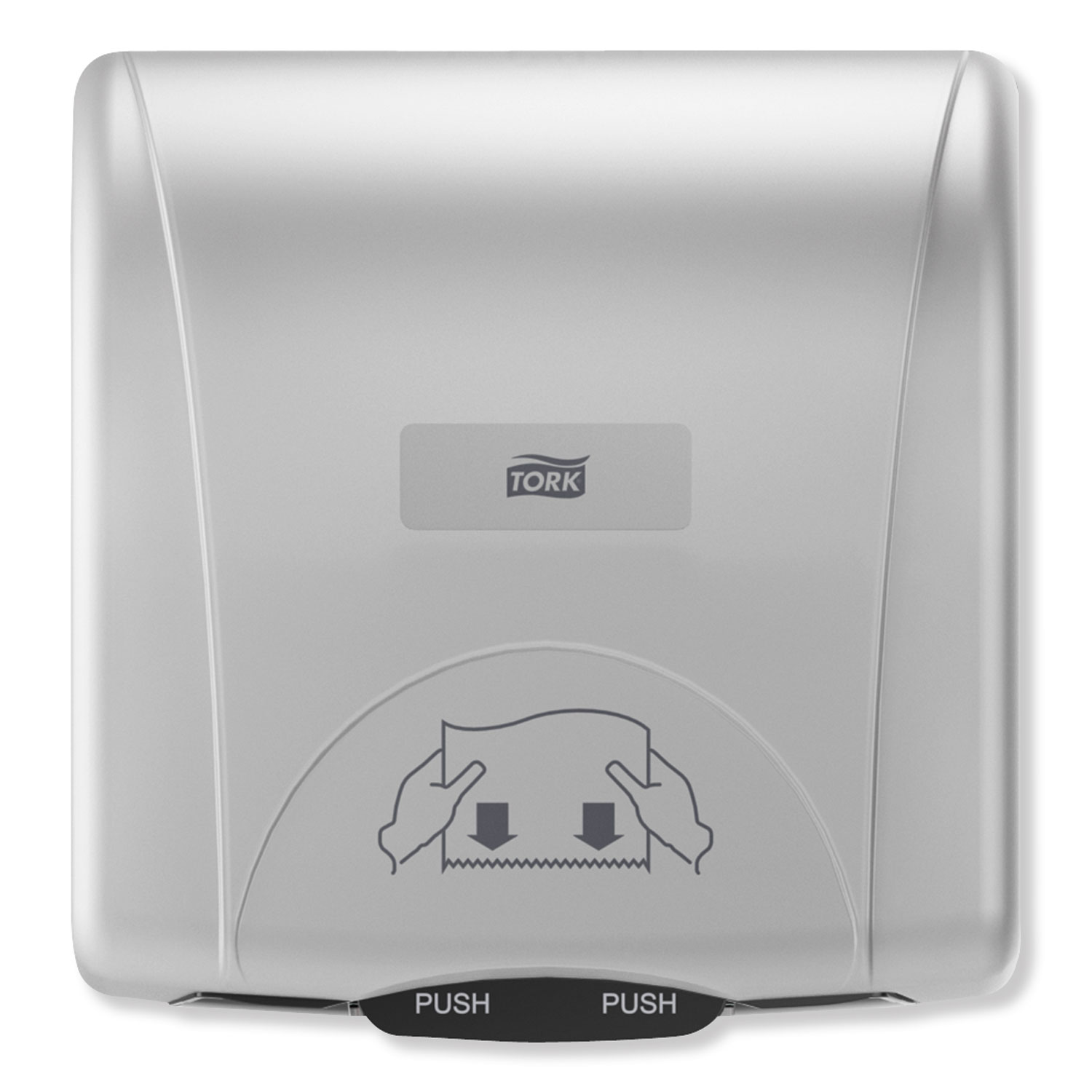  Tork 774820 Mini Mechanical Hand Towel Roll Dispenser, 12.19 x 12.63 x 7.5, White Translucent (TRK774820) 