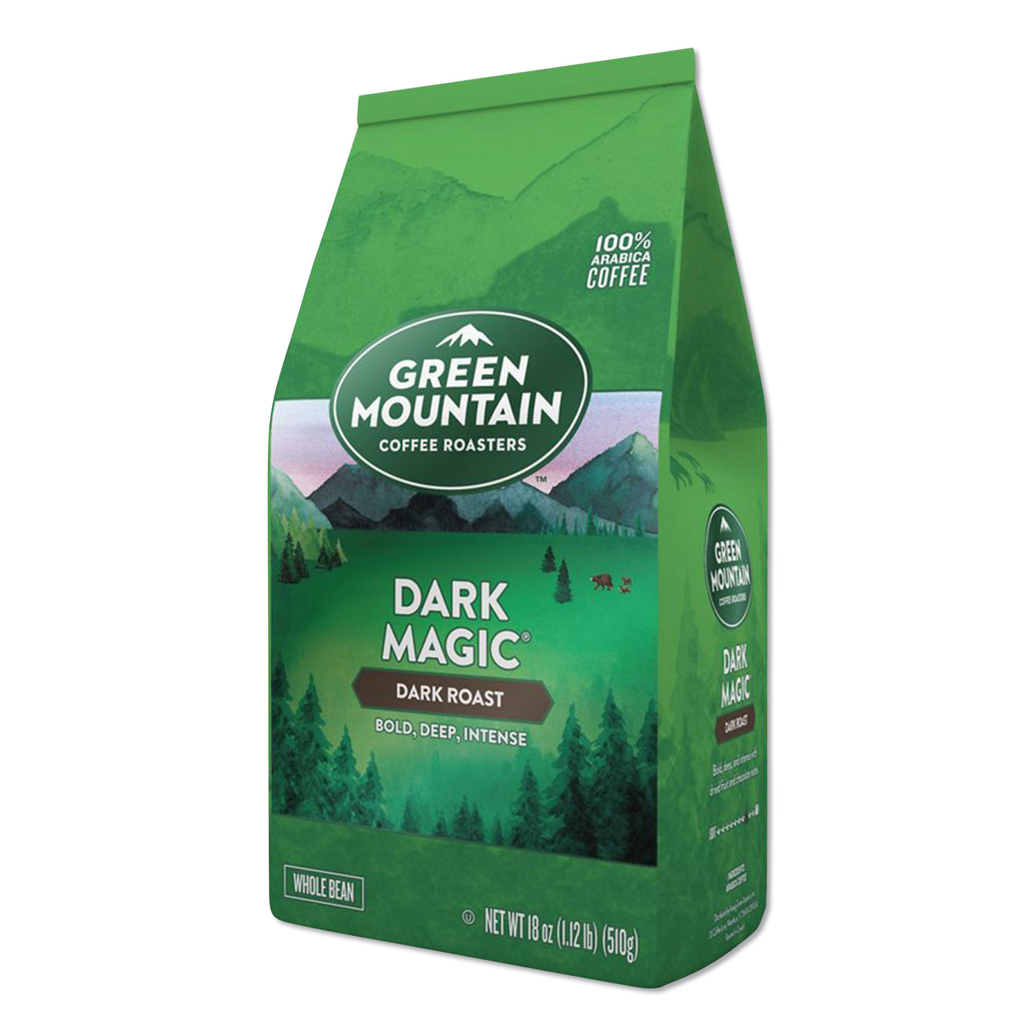  Green Mountain Coffee 7568 Dark Magic Whole Bean Coffee, 18 oz Bag, 6/Carton (GMT7568) 
