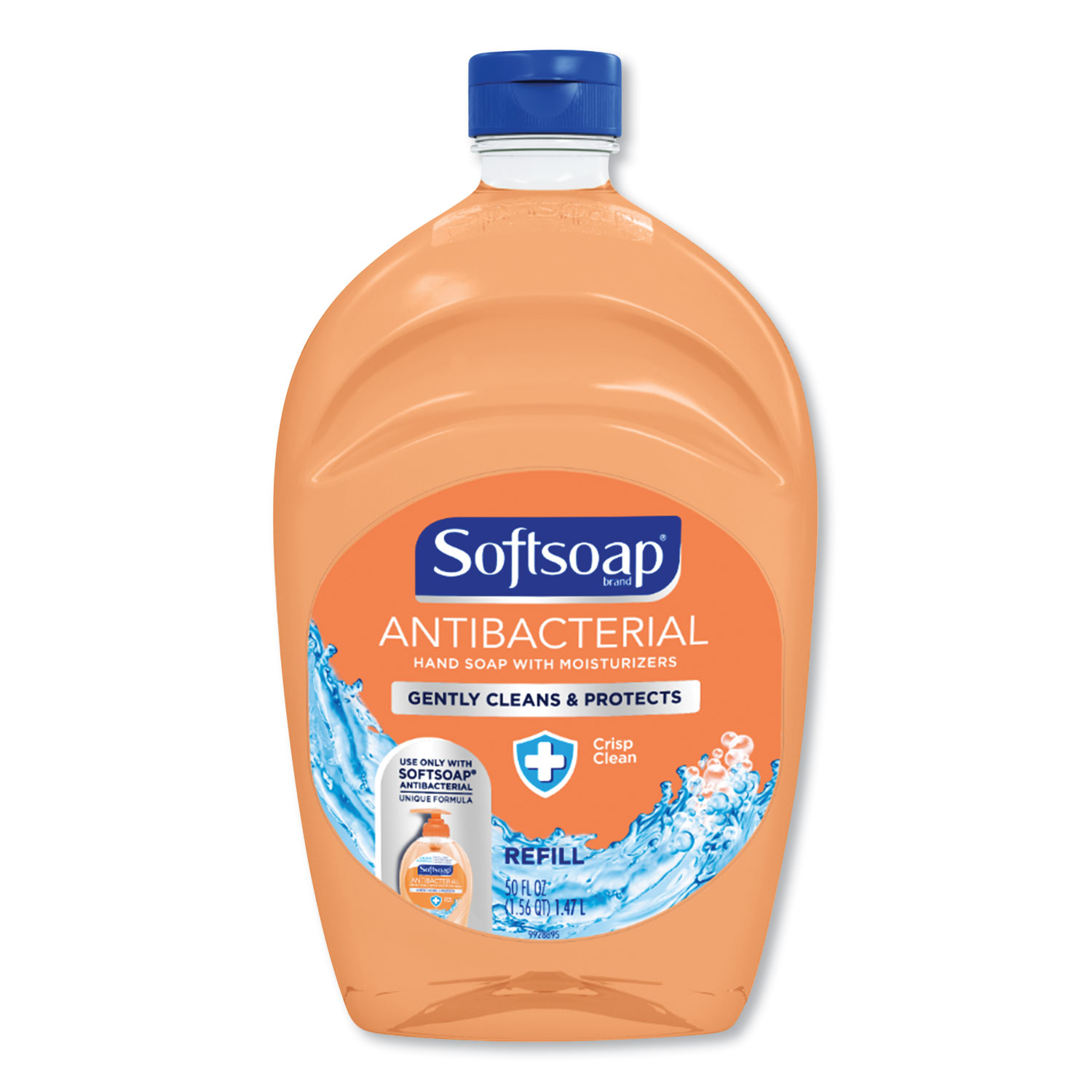  Softsoap US05261A Antibacterial Liquid Hand Soap Refills, Fresh, Orange, 50 oz (CPC46325EA) 