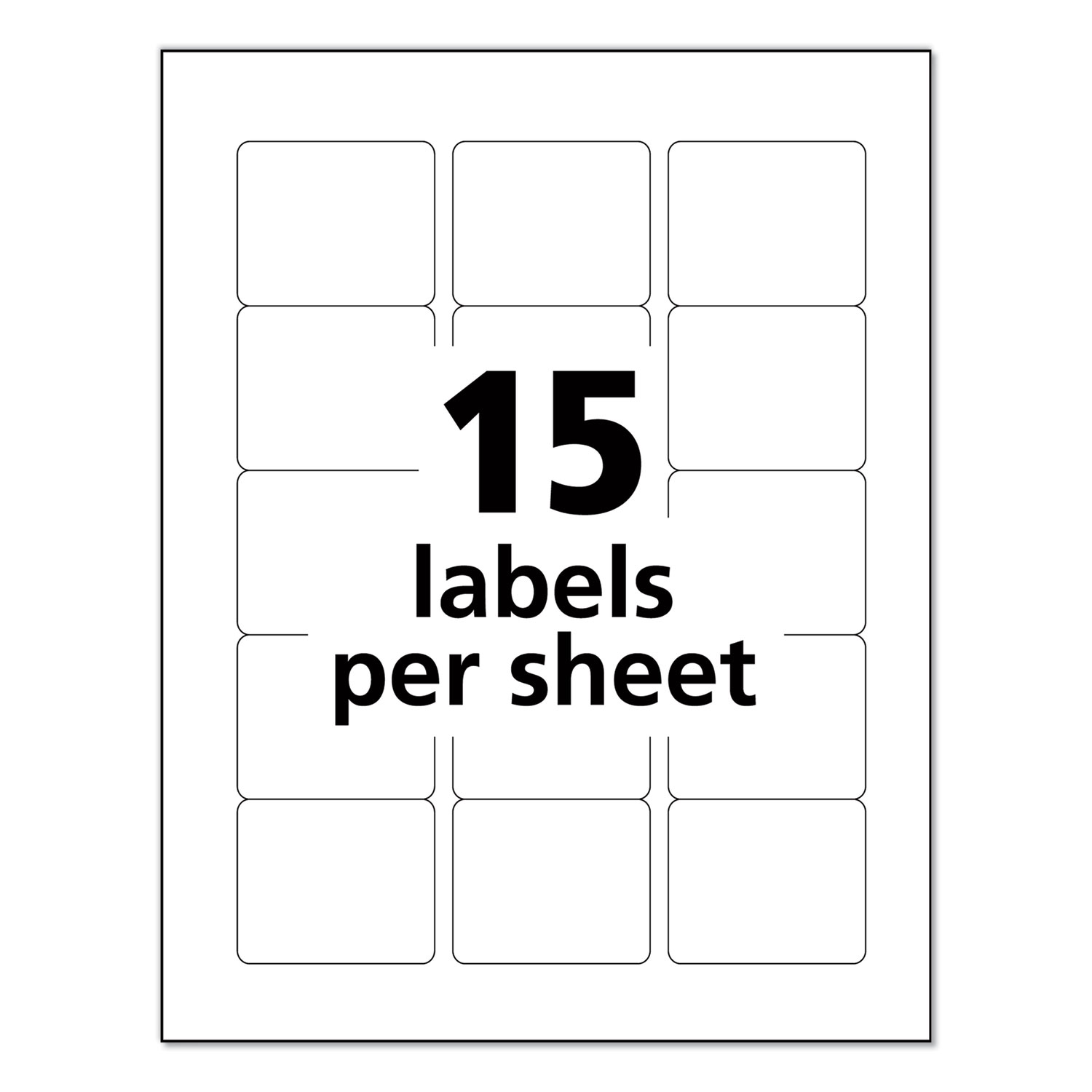 Avery® Printable Color Labels with Sure Feed and Easy Peel, 2 x 2.63 ...