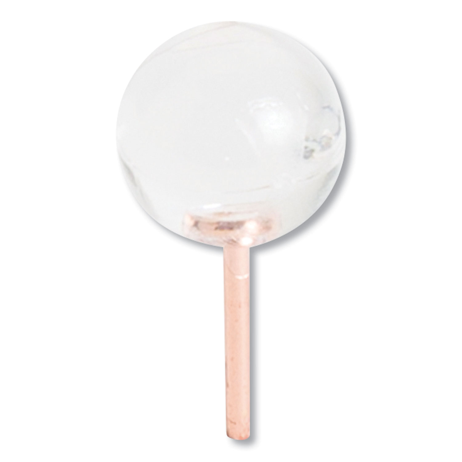 Fashion Sphere Push Pins, Plastic, Clear, 7/16