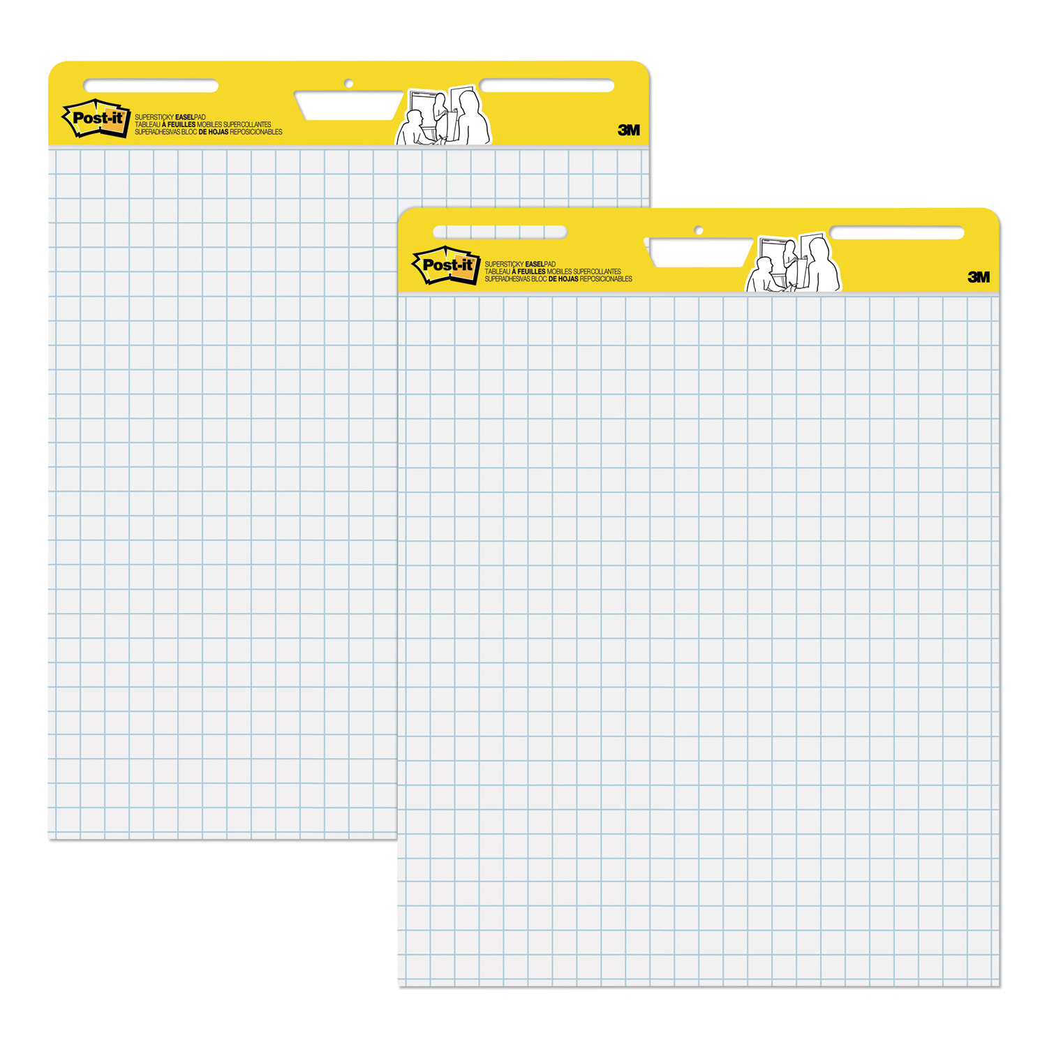  Post-it Easel Pads Super Sticky 560 Self-Stick Easel Pads, 25 x 30, White, 30 Sheets, 2/Carton (MMM560) 