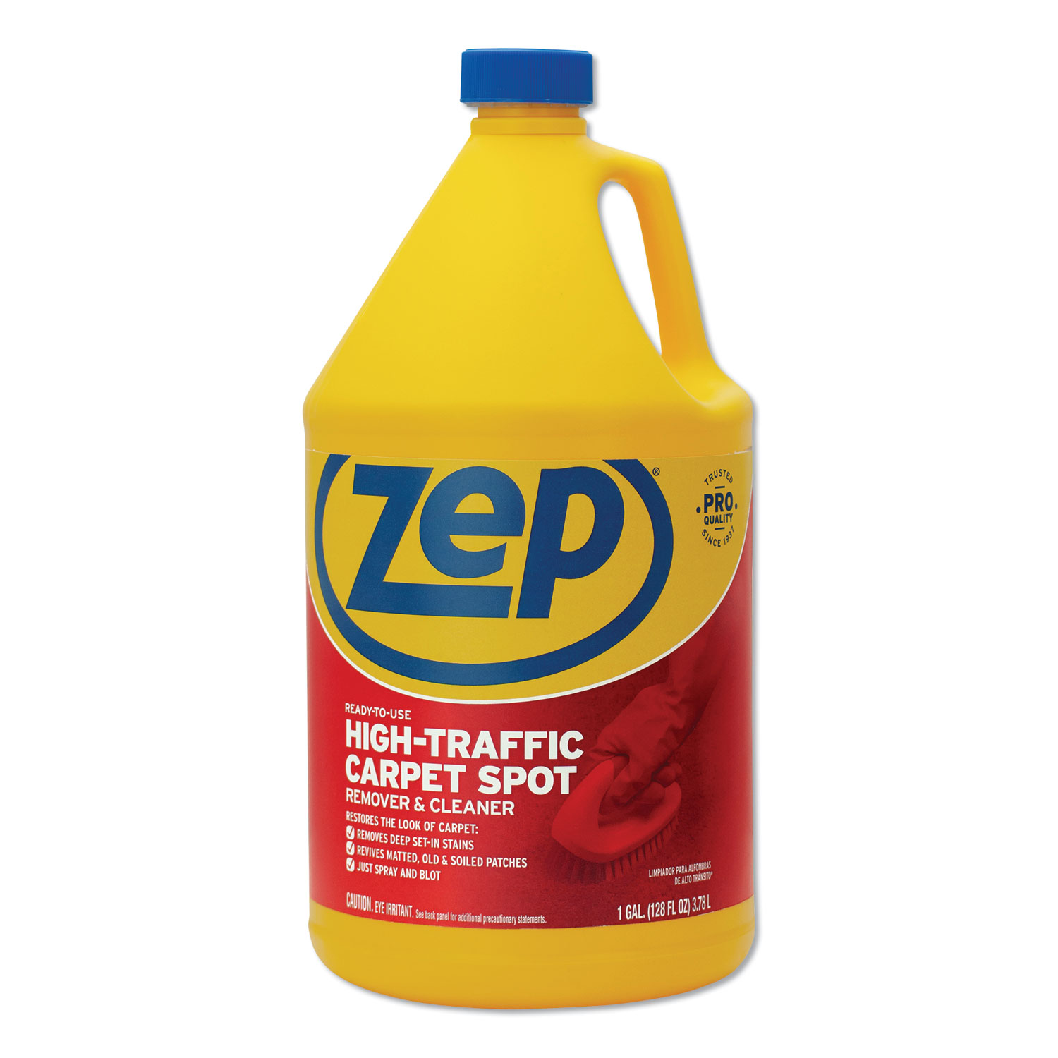  Zep Commercial ZUHTC128 High Traffic Carpet Cleaner, 1 gal, 4/Carton (ZPEZUHTC128CT) 