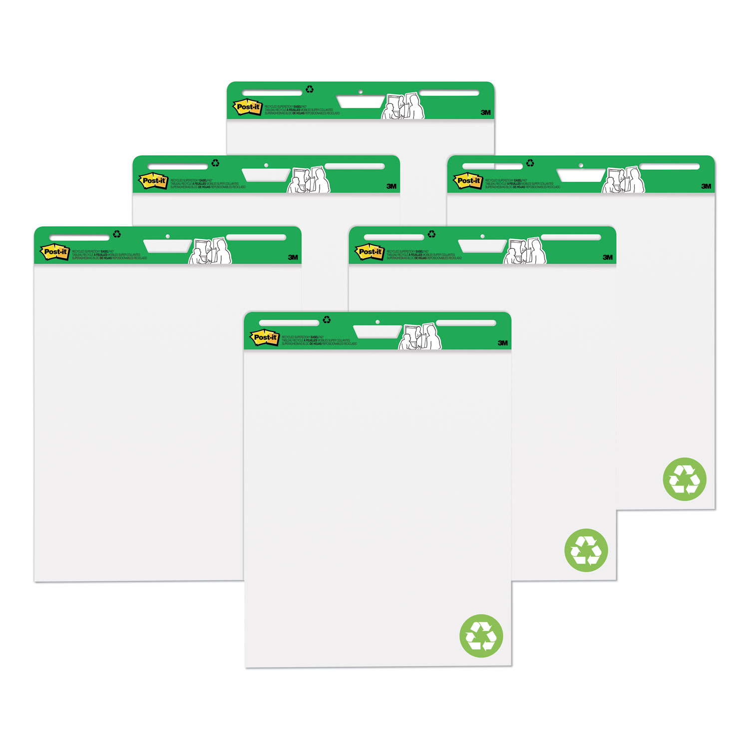  Post-it Easel Pads Super Sticky 559RP-VAD6 Self-Stick Easel Pads, 25 x 30, White, 30 Sheets, 6/Carton (MMM559RPVAD6) 