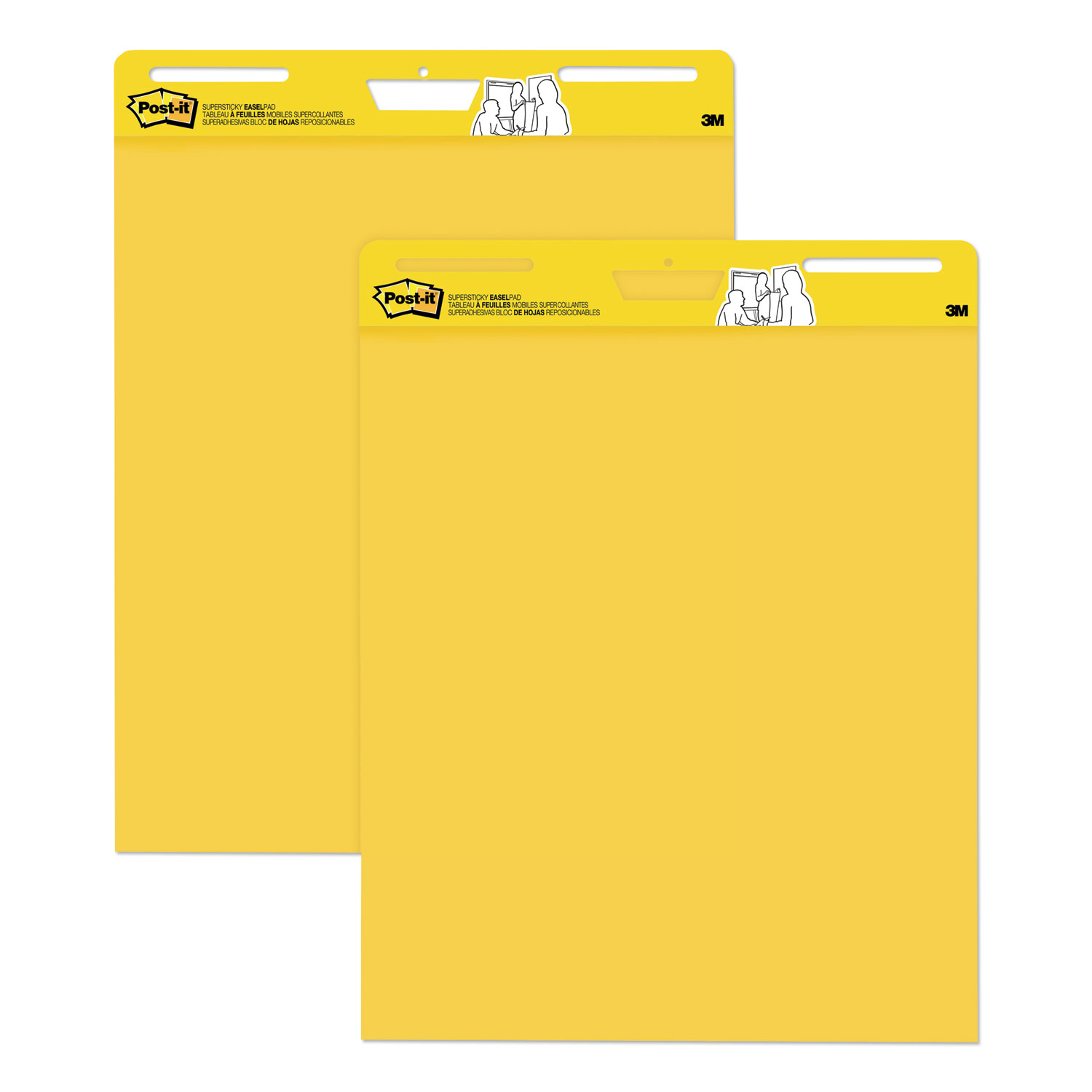  Post-it Easel Pads Super Sticky 559YW2PK Self Stick Easel Pads, 25 x 30, Yellow, 30 Sheets, 2 Pads/Pack (MMM559YW2PK) 