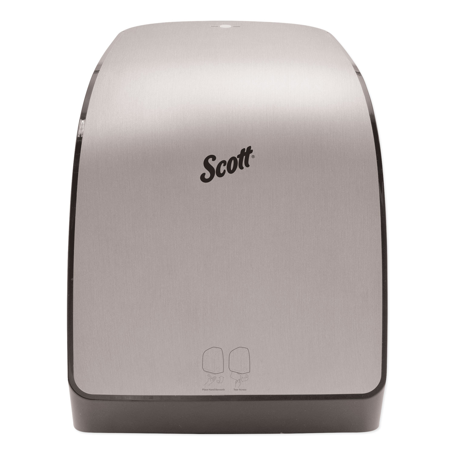  Scott 35609 Pro Electronic Hard Roll Towel Dispenser, 12.66 x 9.18 x 16.44, Brushed Silver (KCC35609) 