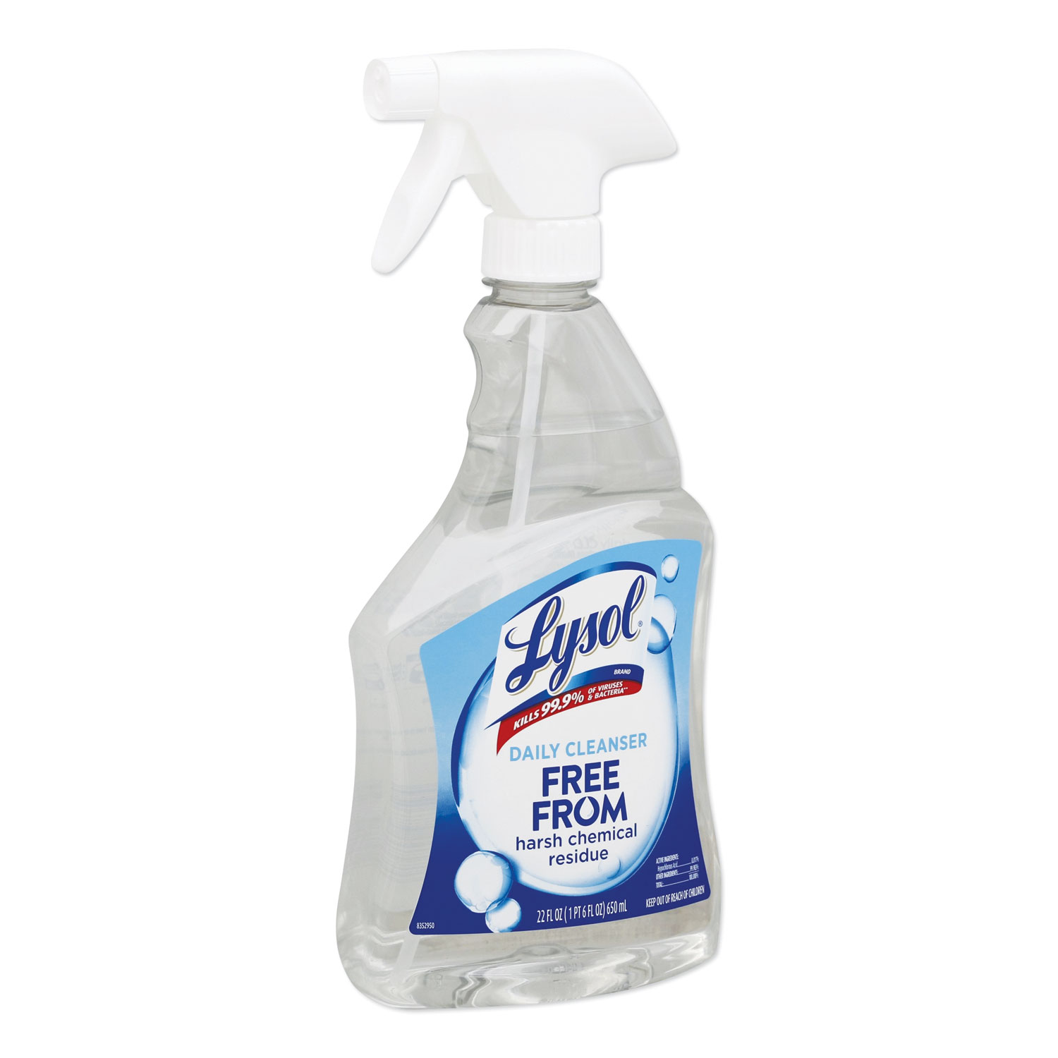  LYSOL Brand 19200-98359 Daily Cleanser, Unscented, 22 oz Spray Bottle (RAC98359EA) 