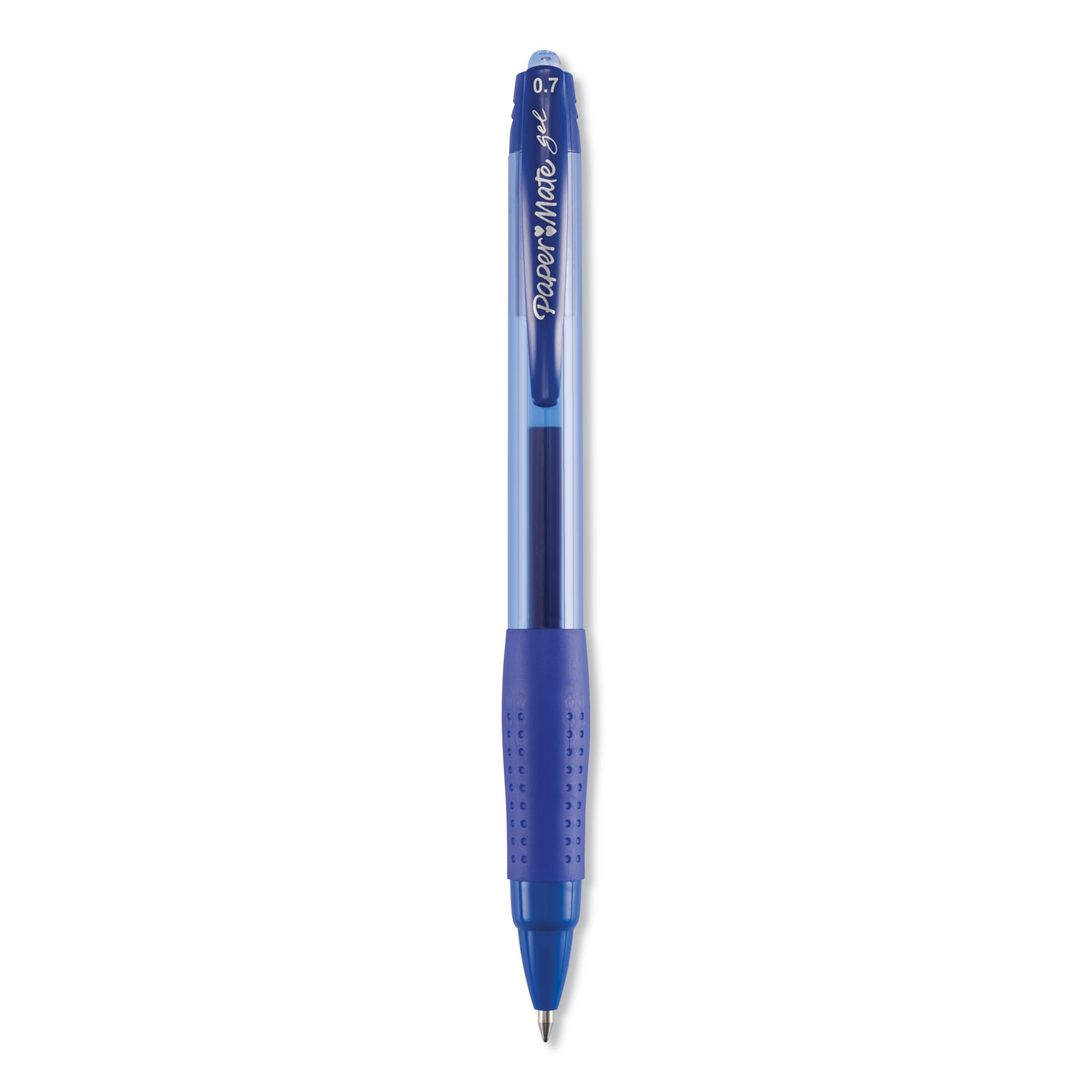 Retractable Gel Pen, Medium 0.7mm, Blue Ink/Barrel, 36/Pack