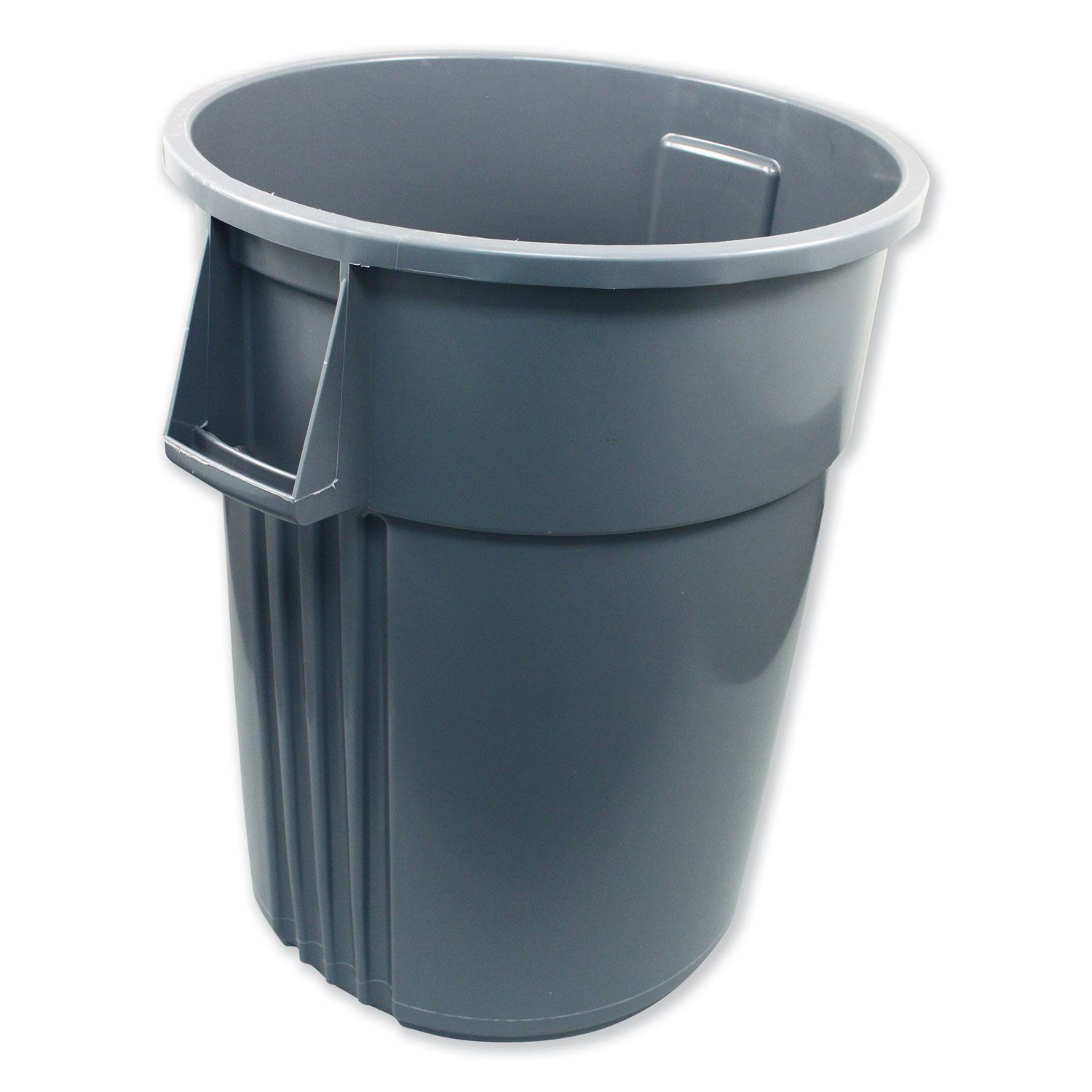  Impact IMP 7755-3 Advanced Gator Waste Container, Round, Plastic, 55 gal, Gray (IMP77553) 