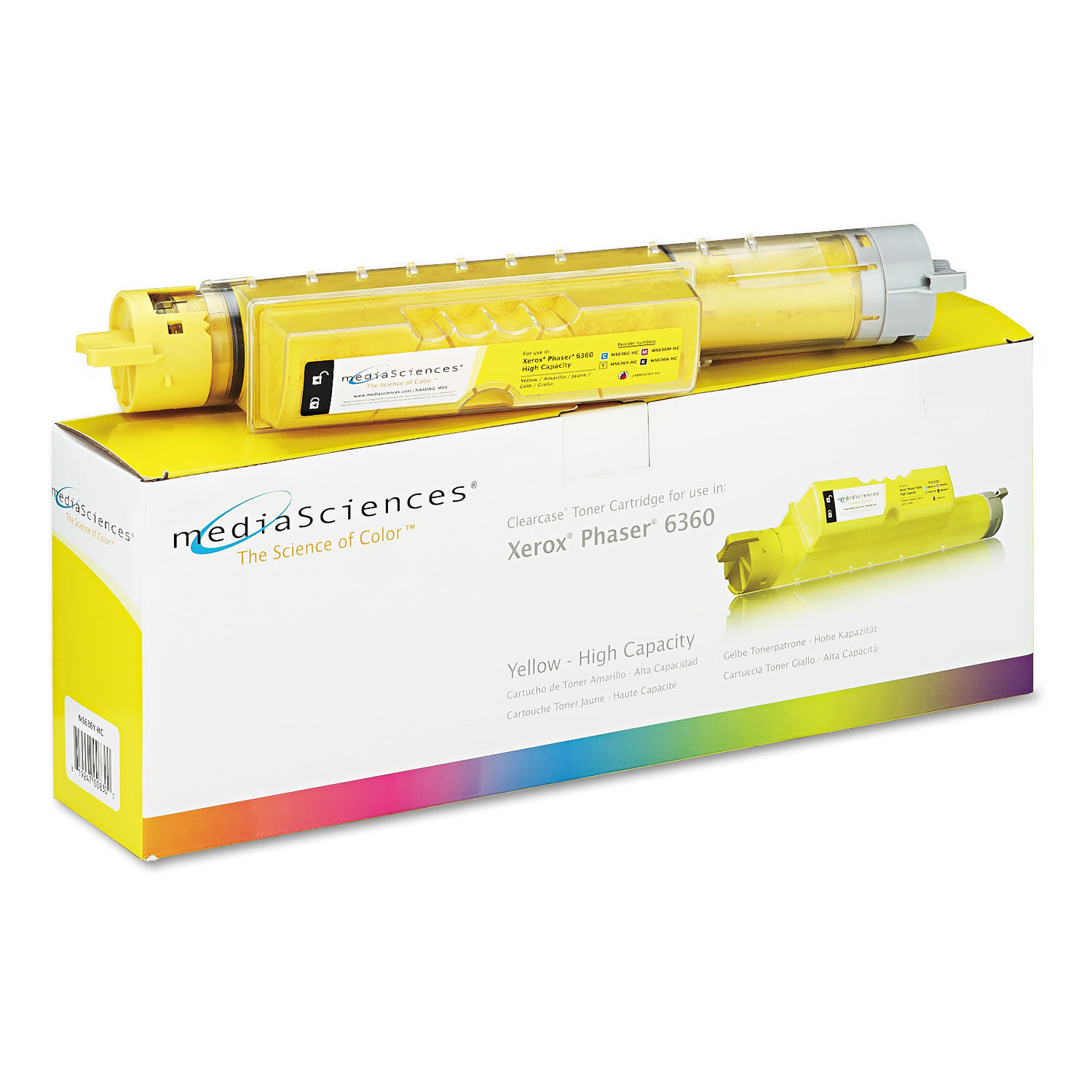 MS636YHC Remanufactured 106R01220 High-Yield Toner, Yellow