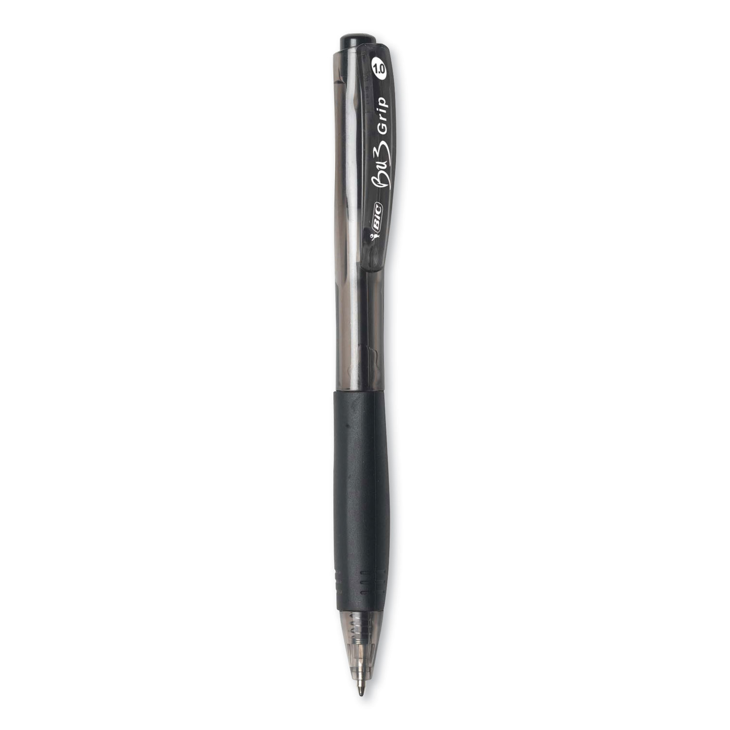  BIC BU360BK BU3 Retractable Ballpoint Pen, Medium 1 mm, Black Ink/Barrel, 60/Pack (BICBU360BK) 