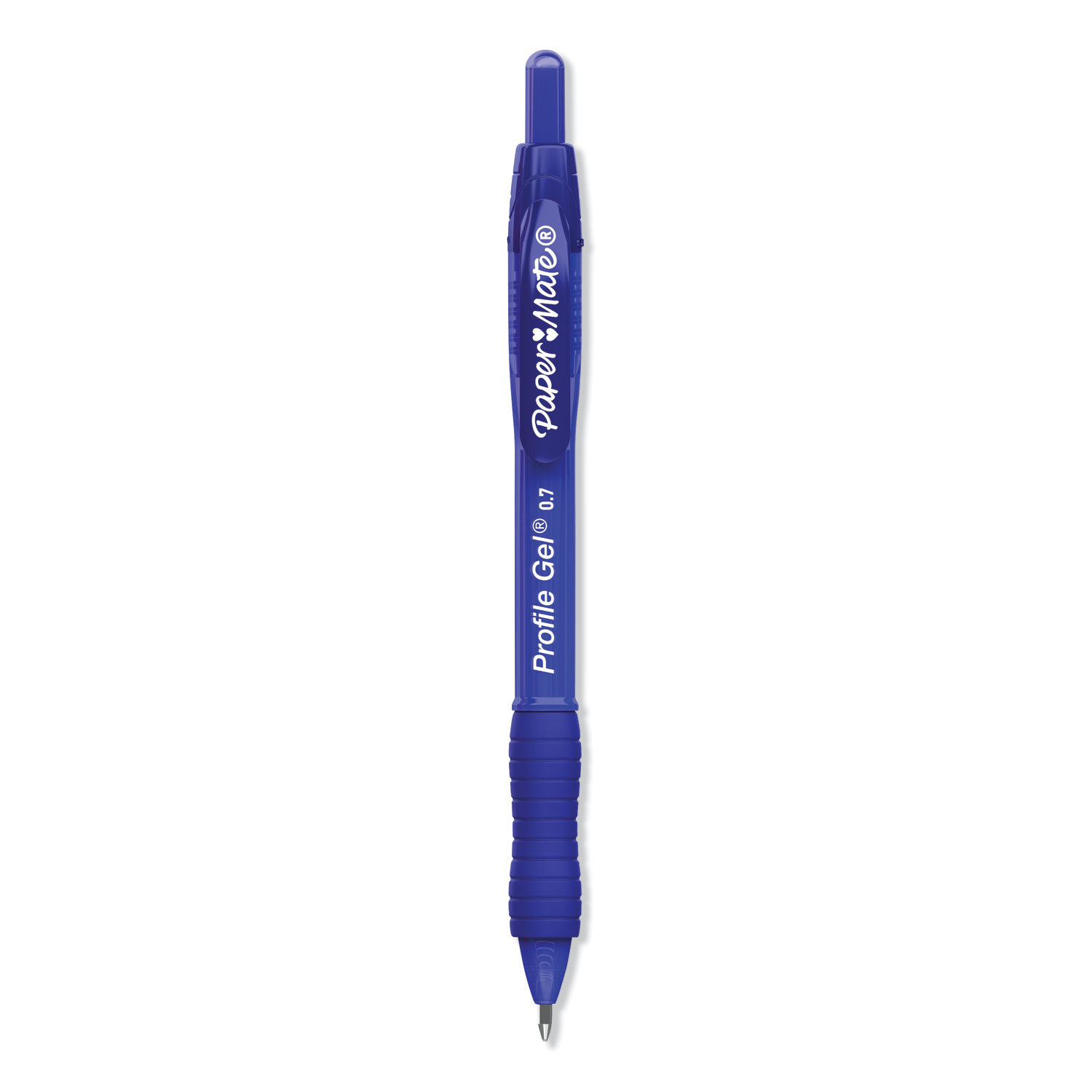 Profile Retractable Gel Pen, Medium 0.7 mm, Blue Ink, Translucent Blue Barrel, 36/Pack