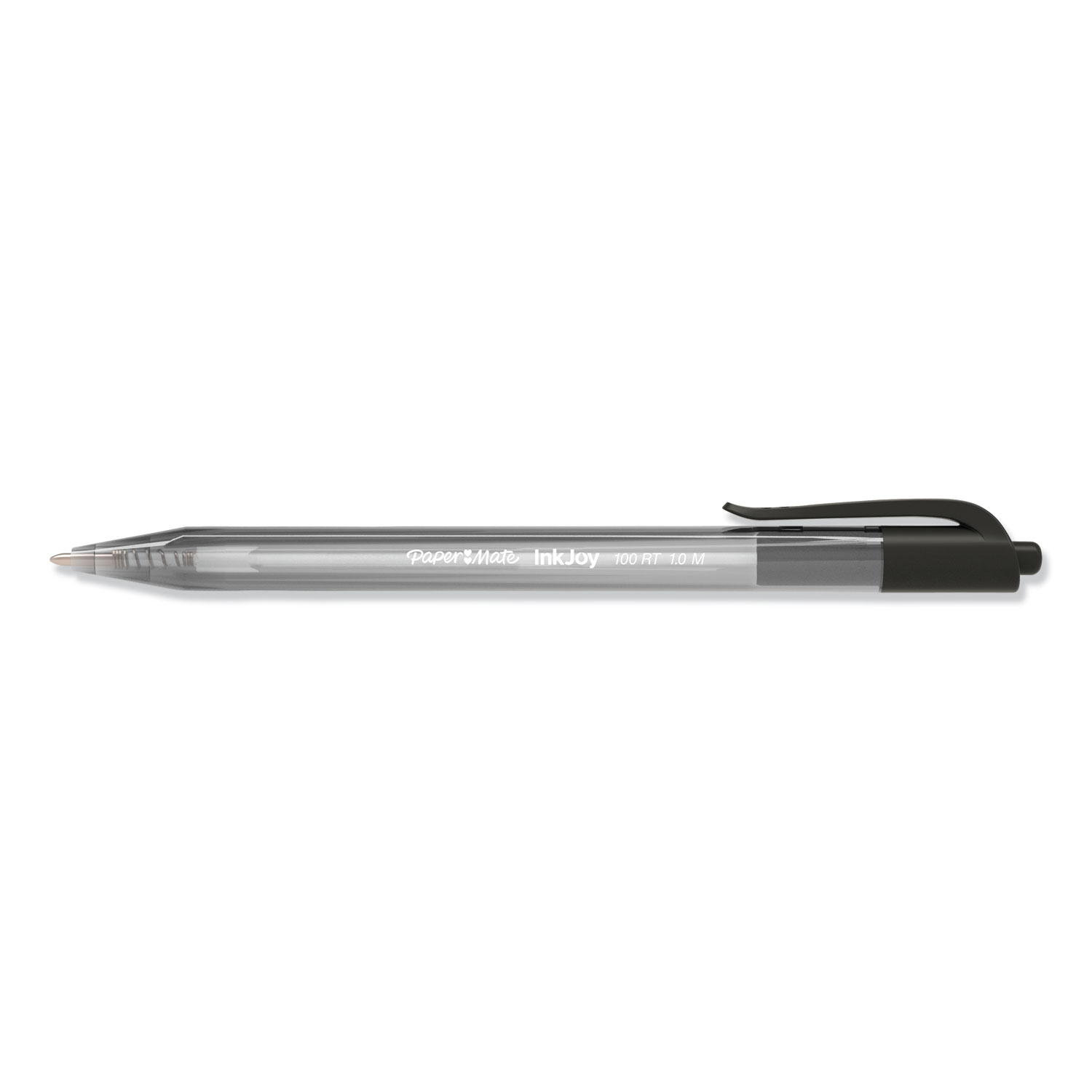 InkJoy 100 RT Retractable Ballpoint Pen, Medium 1 mm, Black Ink, Gray Barrel, 36/Pack