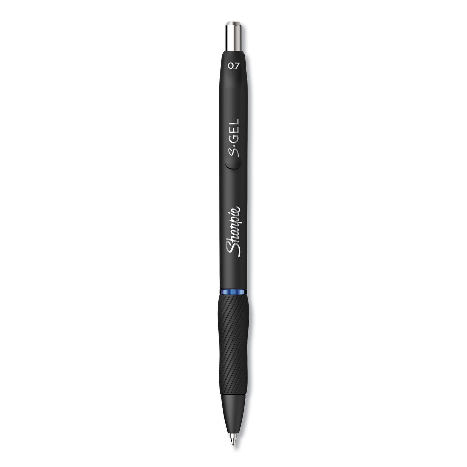 S-Gel Retractable Gel Pen, Medium 0.7 mm, Blue Ink, Black Barrel, 36/Pack