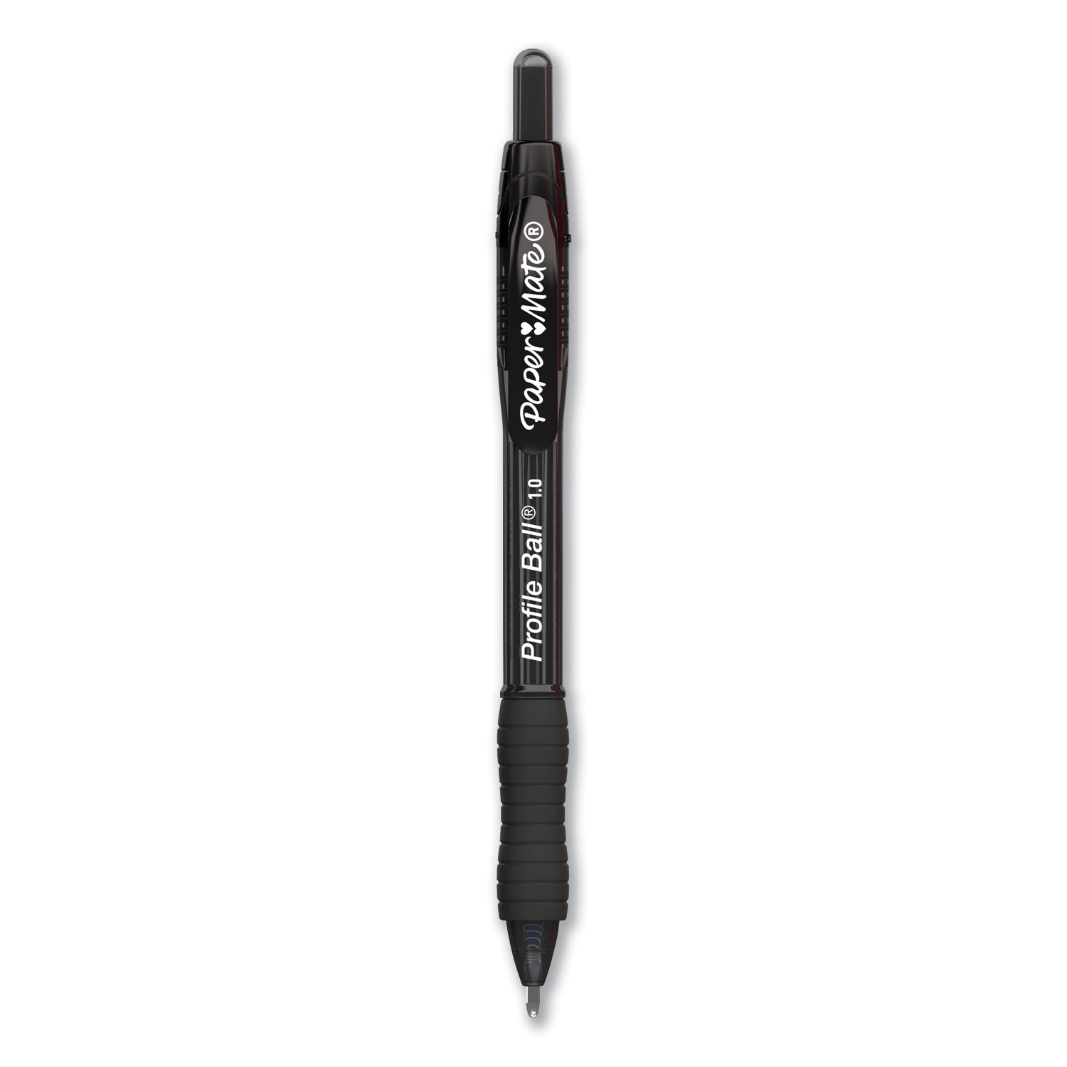  Paper Mate 2095470 Profile Retractable Ballpoint Pen, Bold 1 mm, Black Ink/Barrel, Dozen (PAP2095470) 