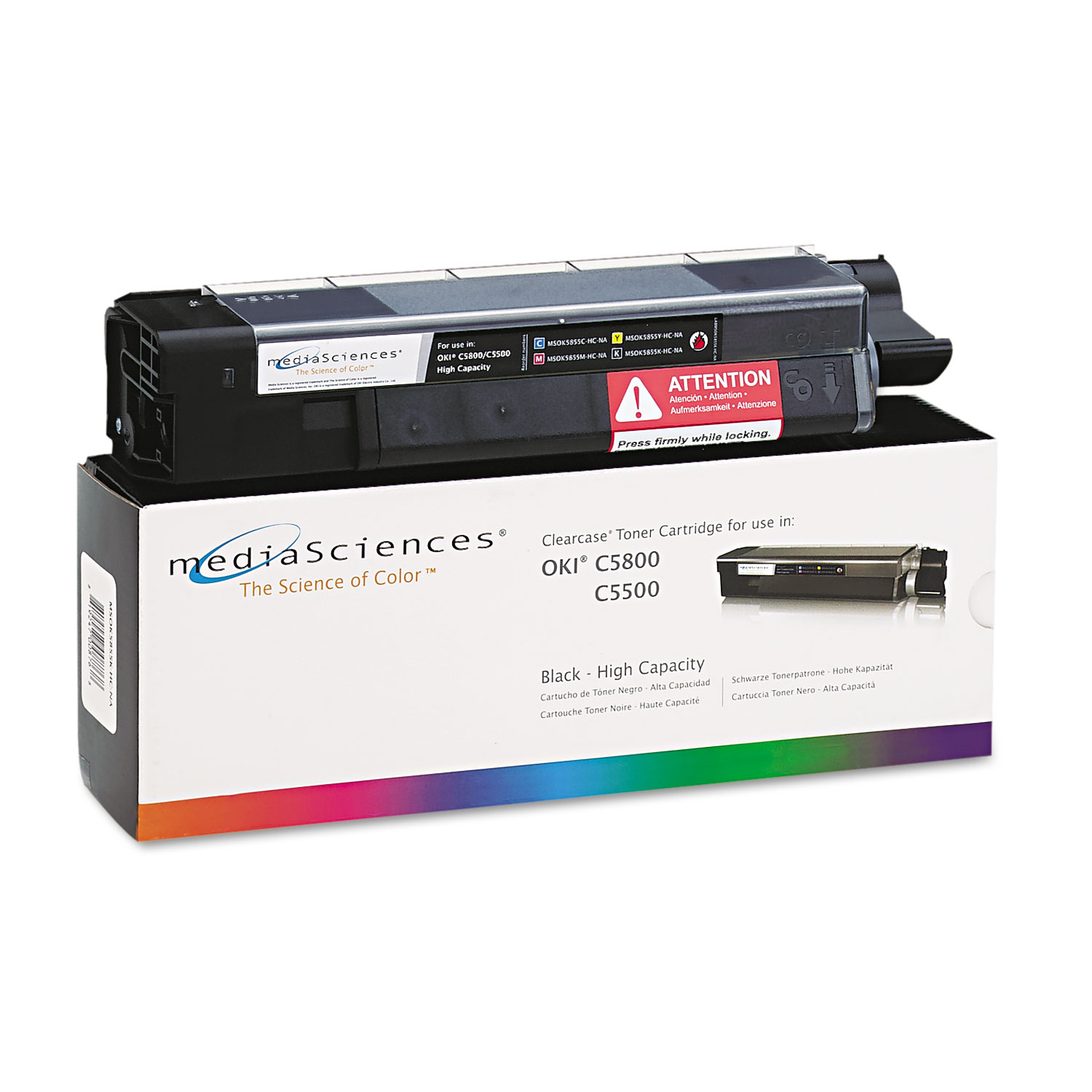 MSOK5855KHC Remanufactured 43324404 (Type C8) High-Yield Toner, Black