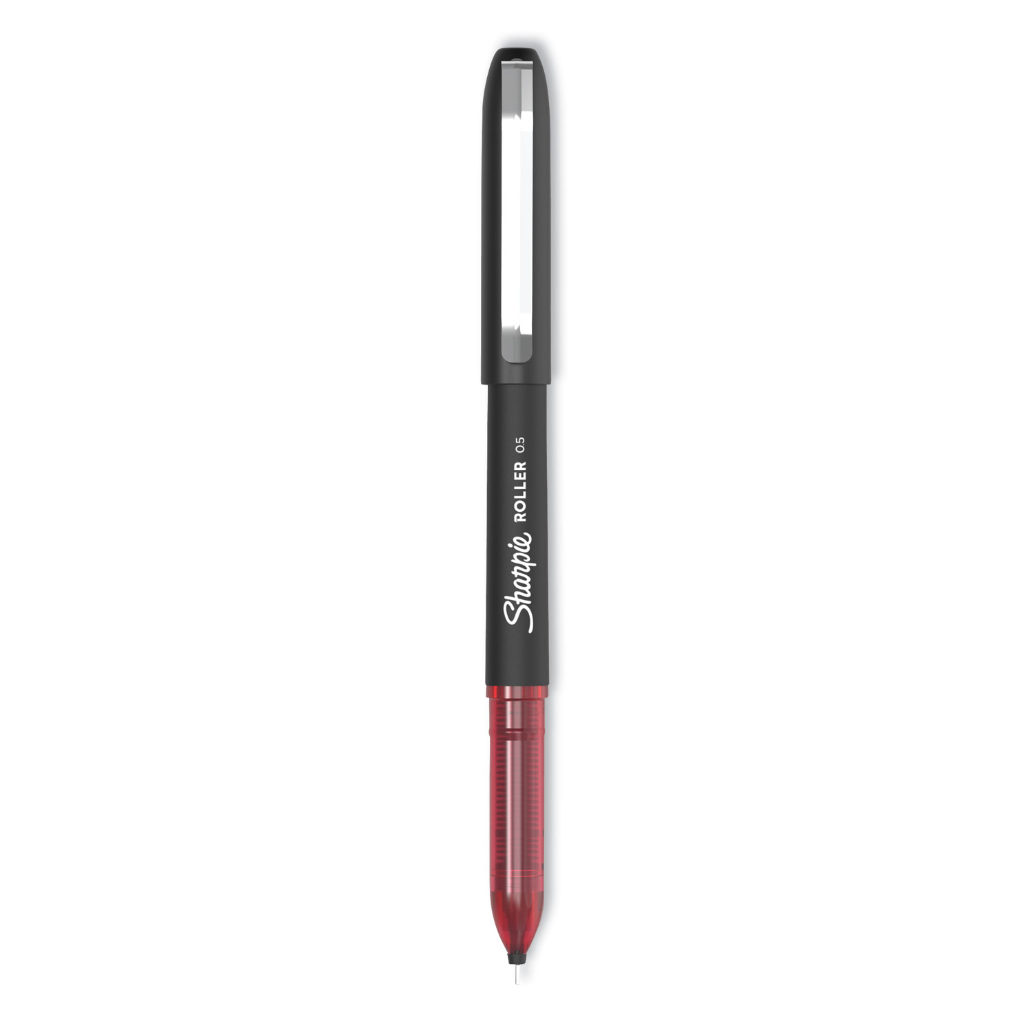  Sharpie Roller 2093226 Roller Ball Stick Pen, Fine 0.5 mm, Red Ink/Barrel, Dozen (SAN2093226) 