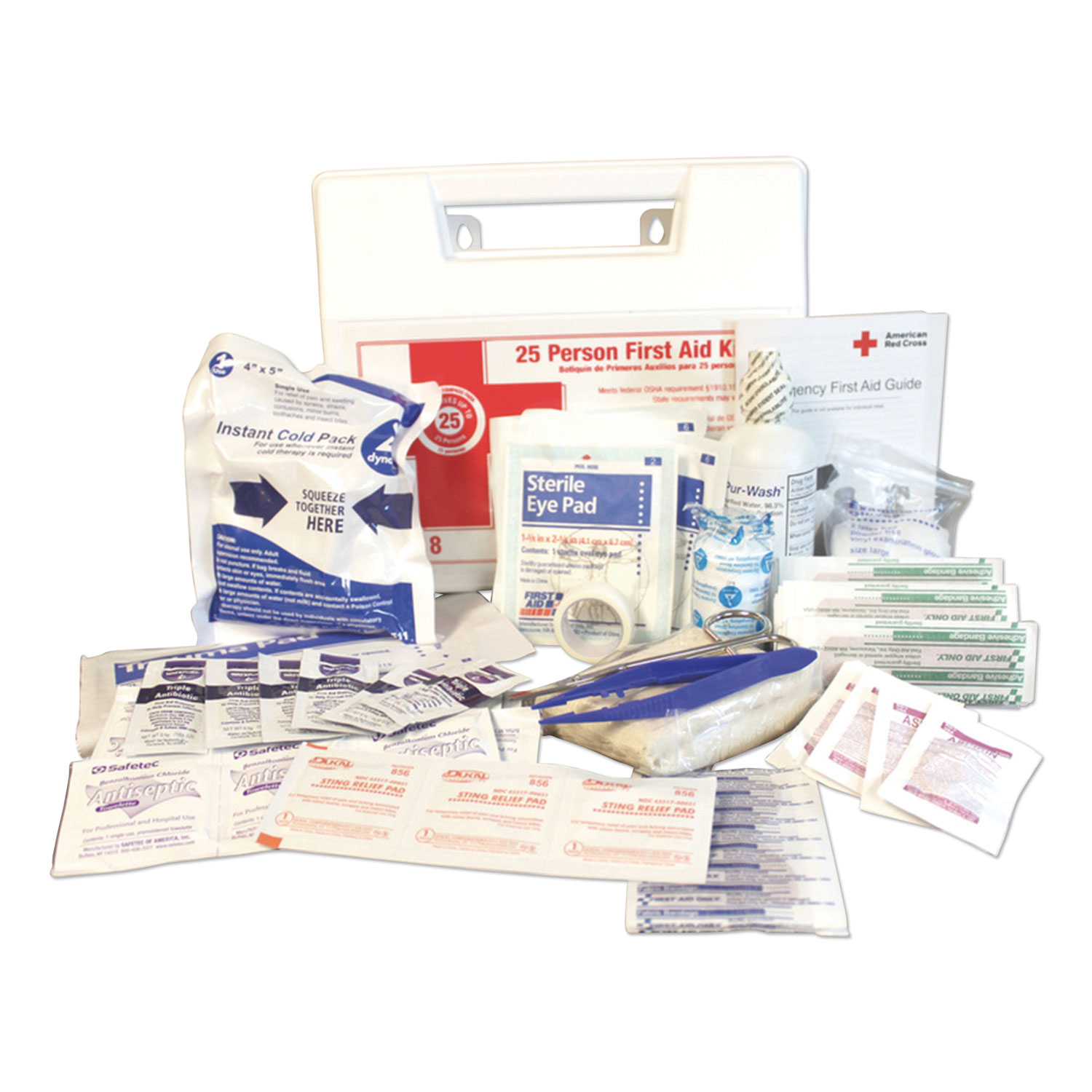  Impact IMP 7318 25-Person First Aid Kit, 107 Pieces, Plastic Case (IMP7318) 