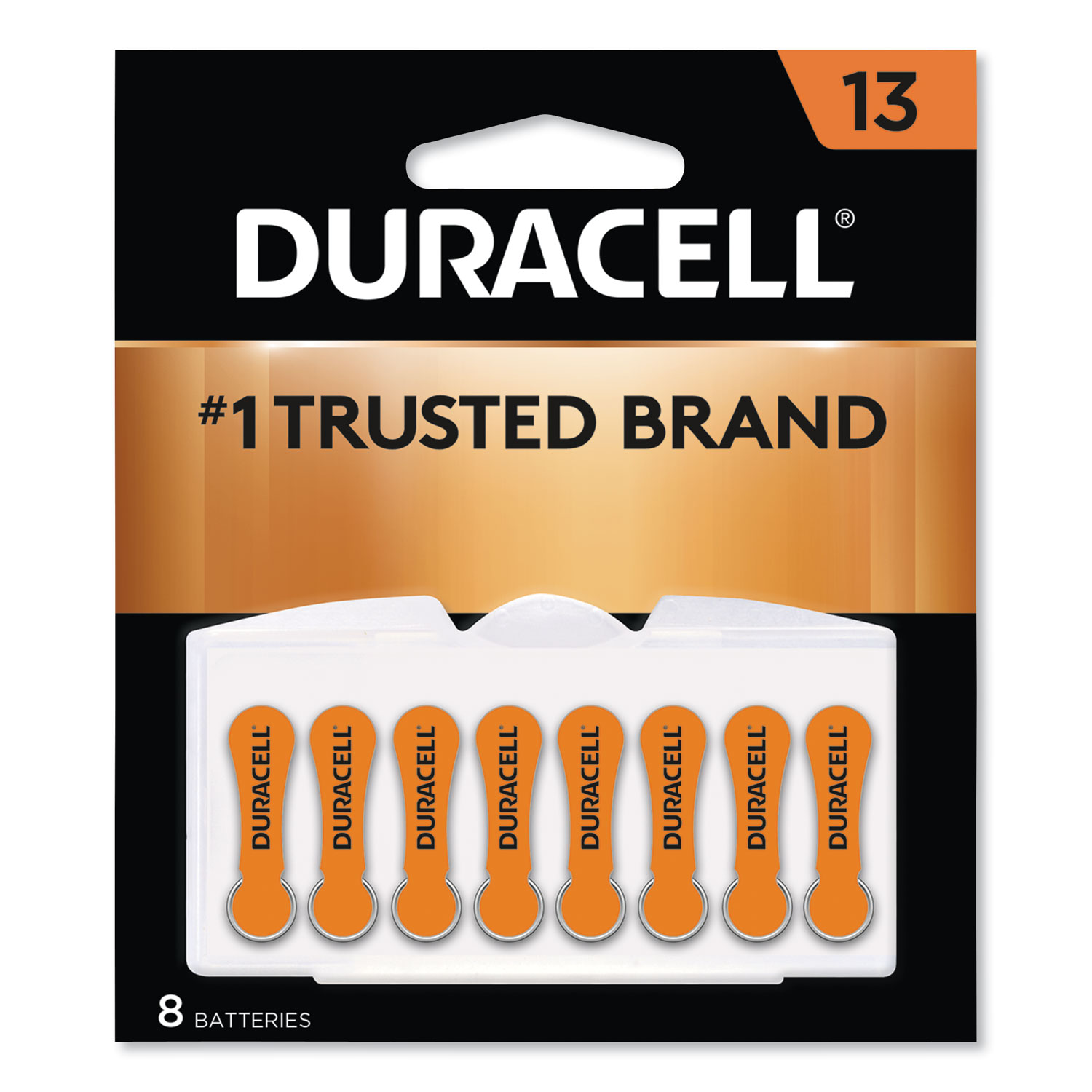  Duracell DA13B8 Hearing Aid Battery, #13, 8/Pack (DURDA13B8ZM09) 