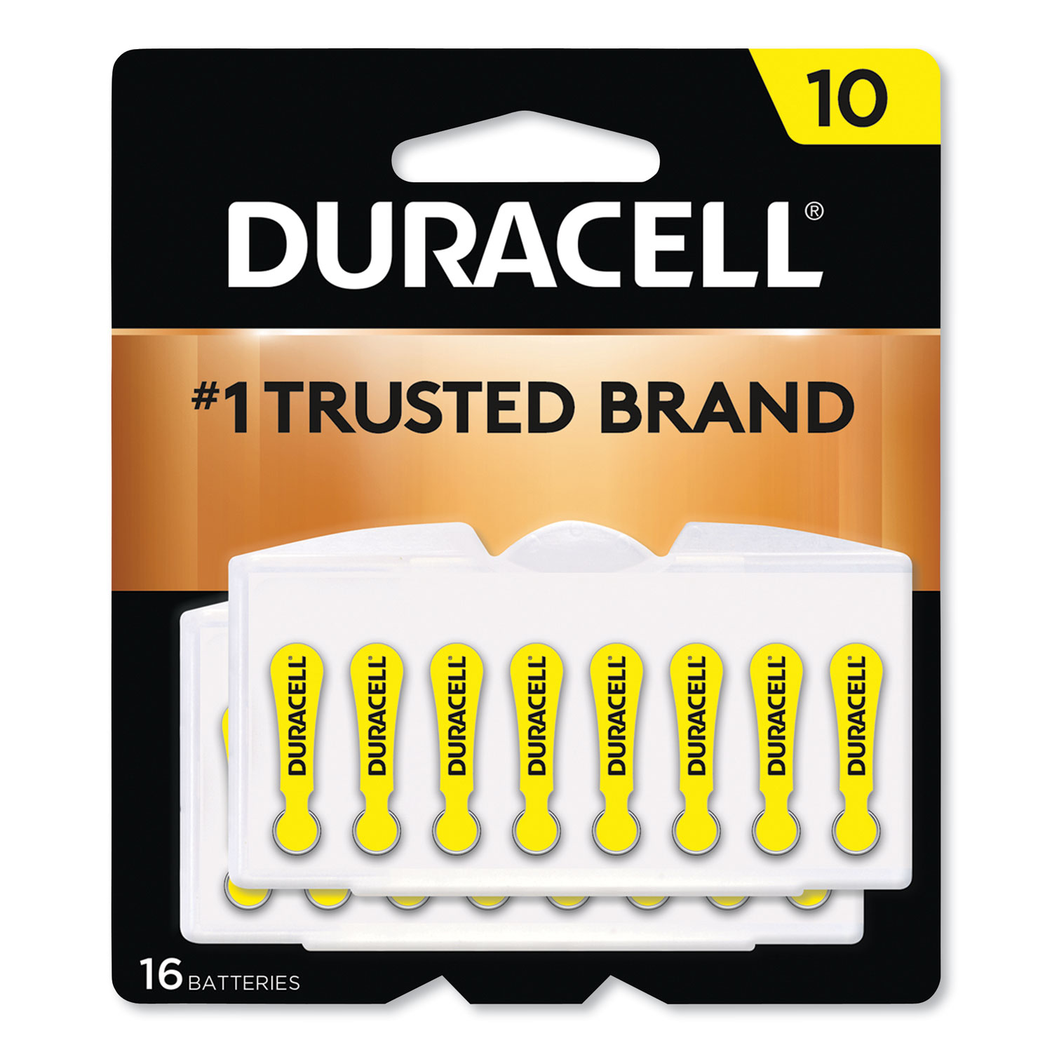  Duracell DA10B16 Hearing Aid Battery, #10, 16/Pack (DURDA10B16ZM10) 