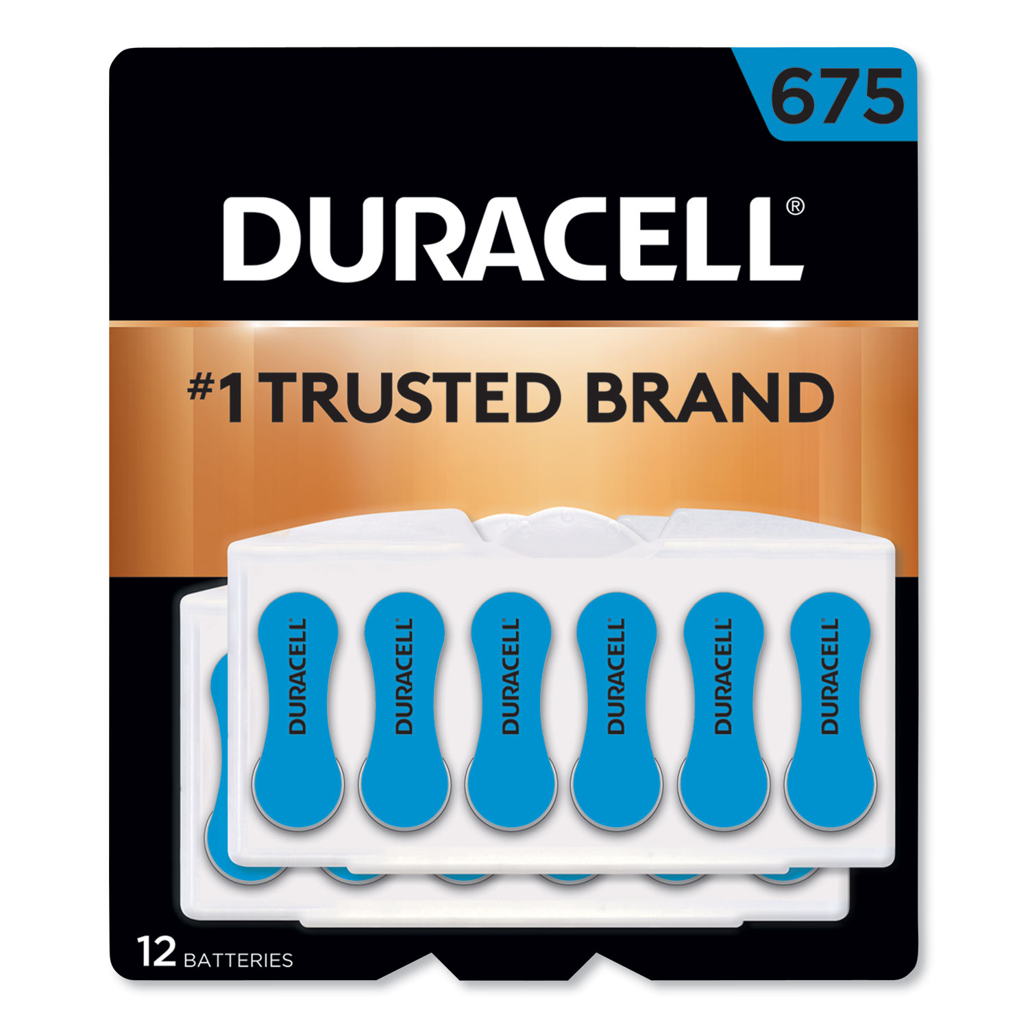  Duracell DA675B12 Hearing Aid Battery, #675, 12/Pack (DURDA675B12ZMR0) 