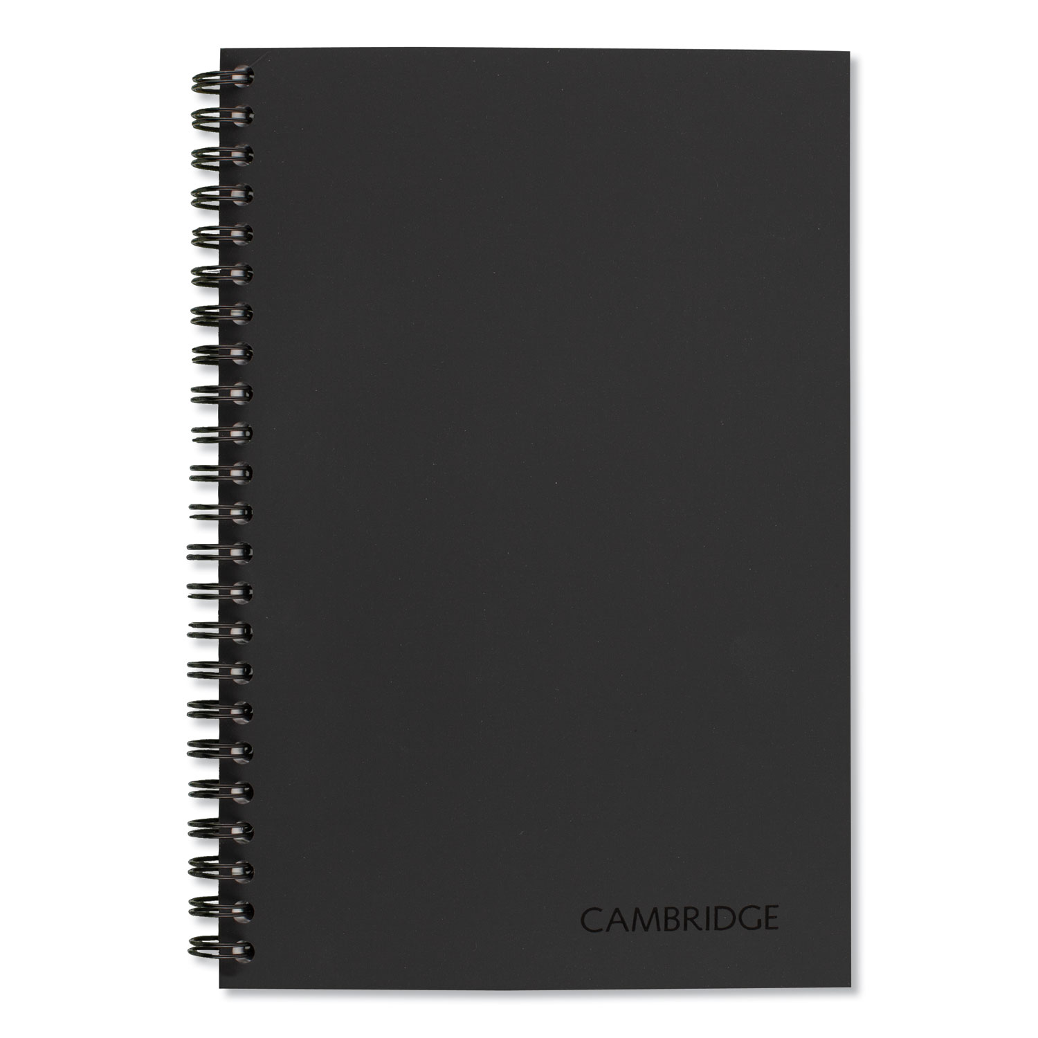  Cambridge 06096 Wirebound Guided Business Notebook, QuickNotes, Dark Gray Cover, 8 x 5, 80 Sheets (MEA06096) 
