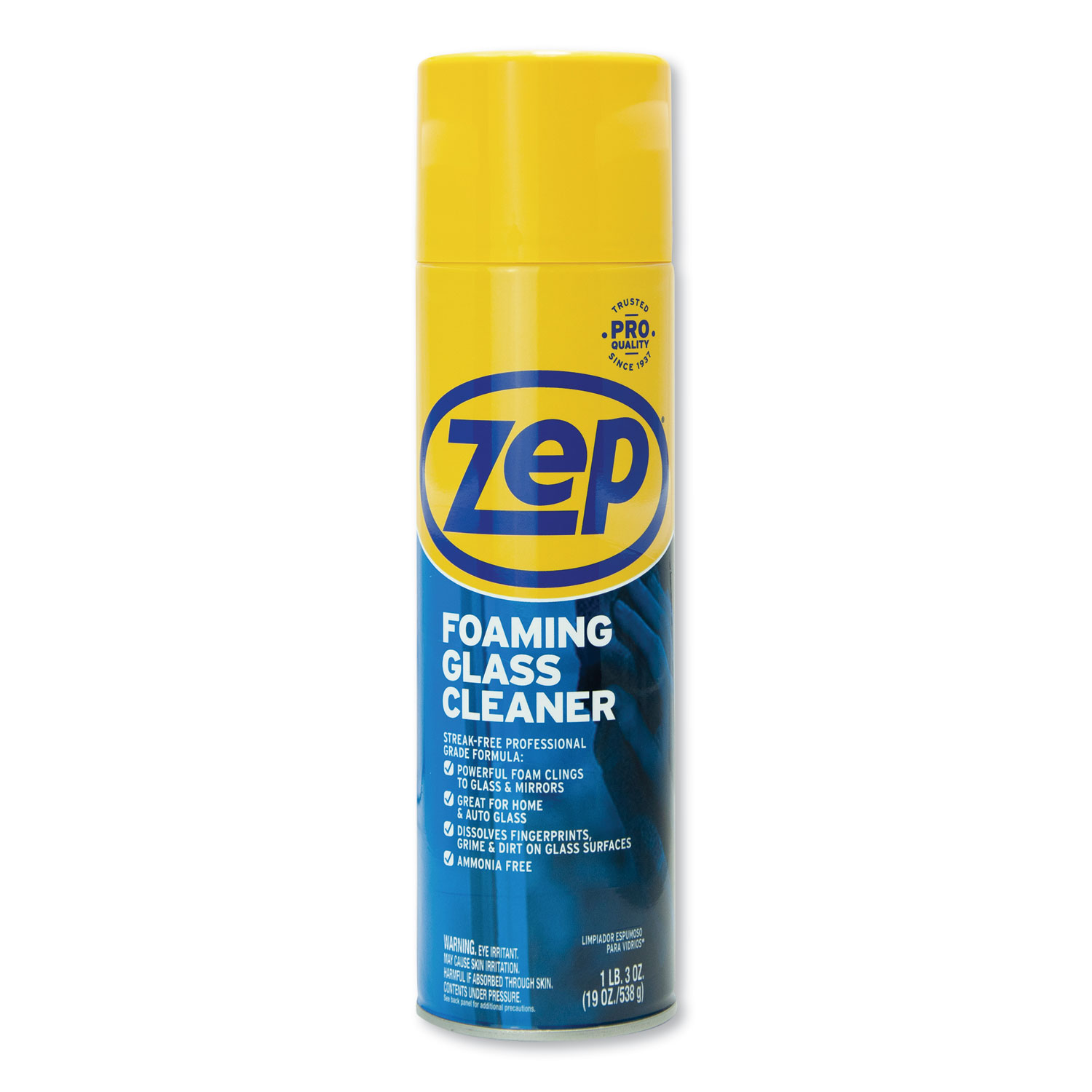  Zep Commercial ZUFGC194 Foaming Glass Cleaner, Pleasant Scent, 19 oz Bottle, 12/Carton (ZPEZUFGC19CT) 