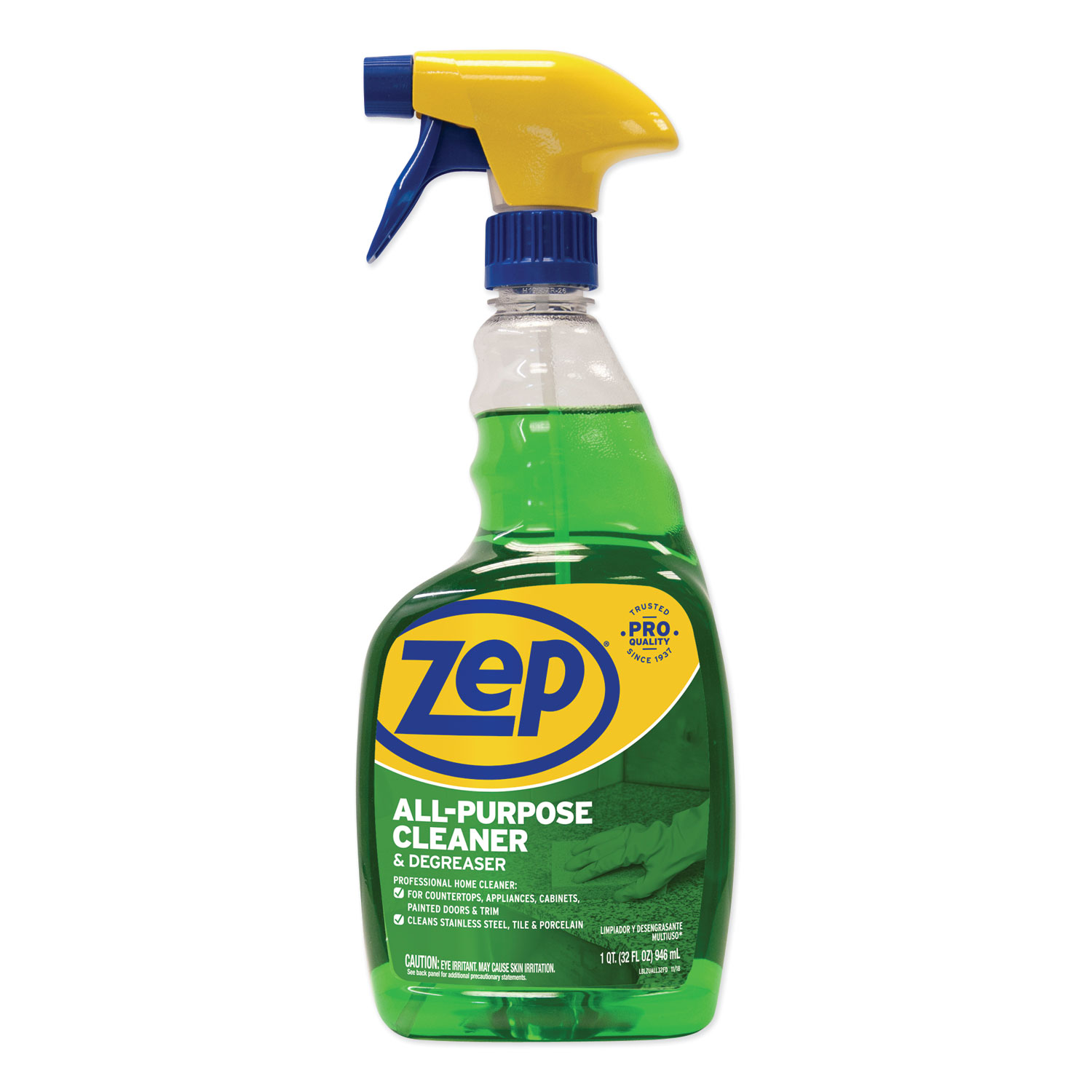  Zep Commercial ZUALL32 All-Purpose Cleaner and Degreaser, 32 oz Spray Bottle (ZPEZUALL32EA) 