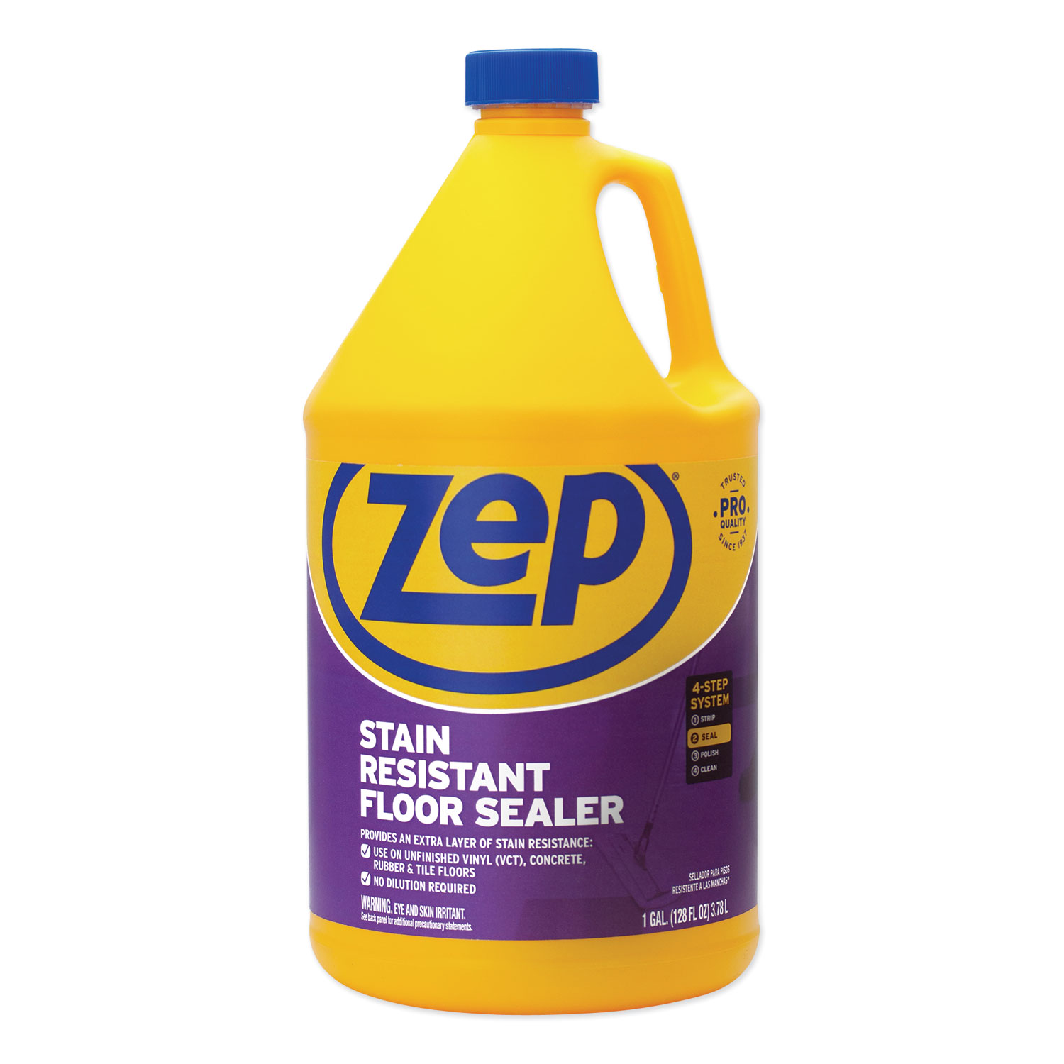  Zep Commercial ZUFSLR128 Stain Resistant Floor Sealer, 1 gal Bottle (ZPEZUFSLR128EA) 