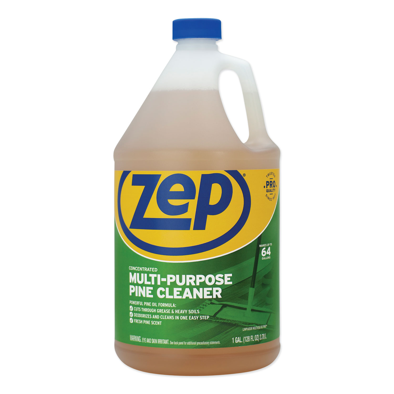  Zep Commercial ZUMPP128 Pine Multi-Purpose Cleaner, Pine Scent, 1 gal, 4/Carton (ZPEZUMPP128CT) 