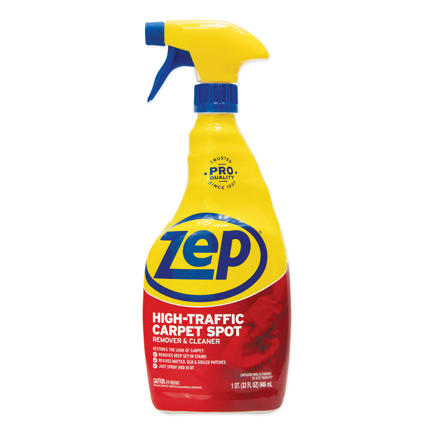  Zep Commercial ZUHTC32 High Traffic Carpet Cleaner, 32 oz Spray Bottle (ZPEZUHTC32EA) 