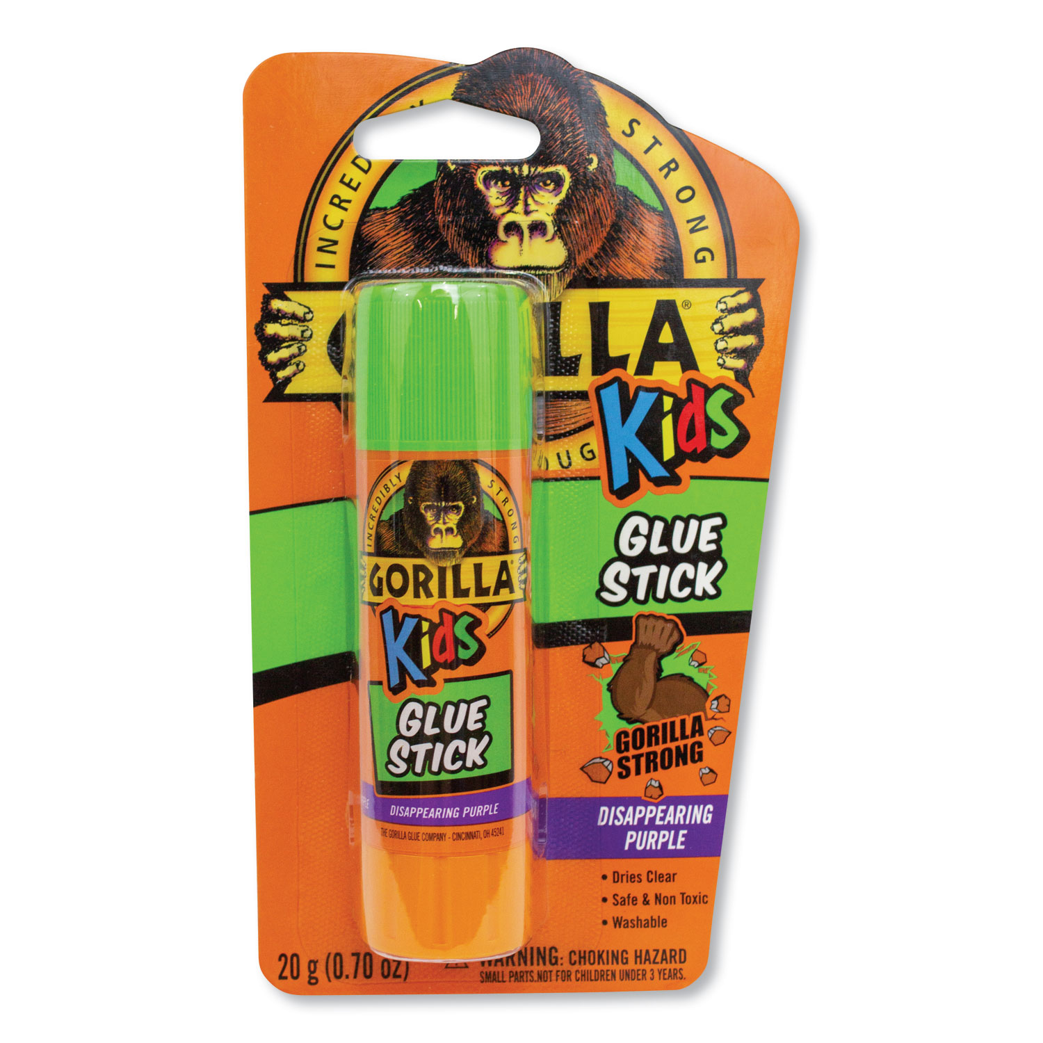  Gorilla Glue 2637808PK School Glue Sticks, 0.7 oz/Stick, Dries Clear, 6/Box (GOR2637808BX) 