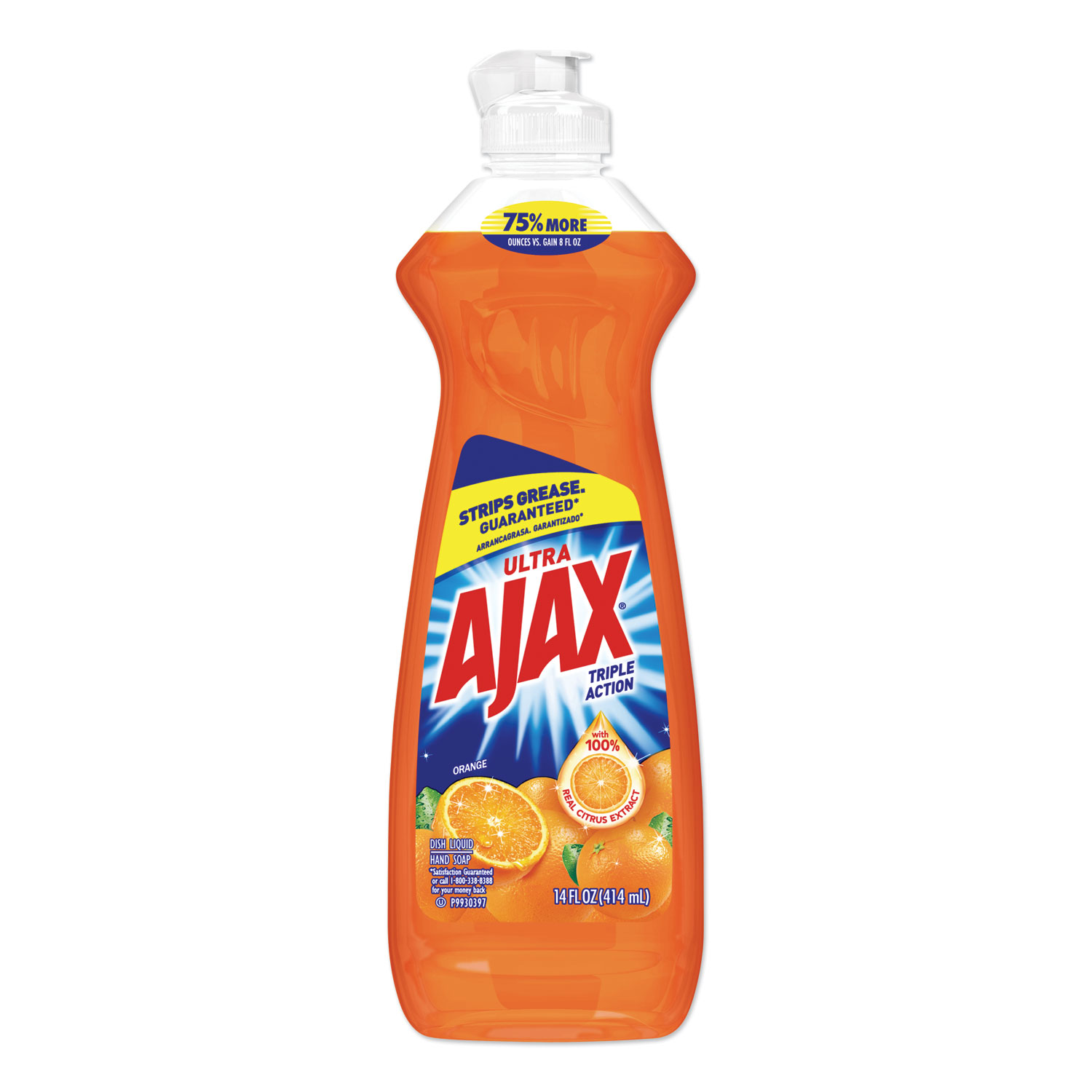  Ajax CPC 44633 Dish Detergent, Orange Scent, 14 oz Bottle, 20/Carton (CPC44633) 